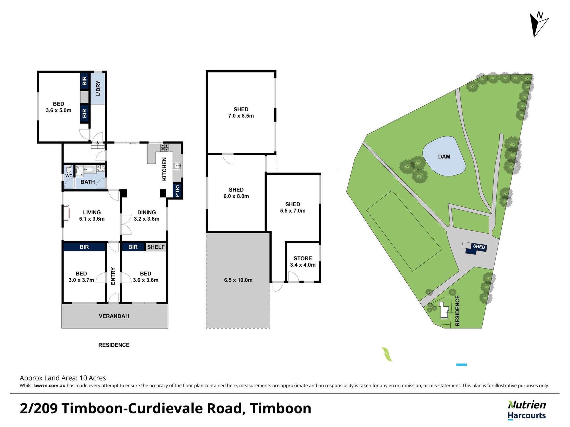 2/209 Timboon-Curdievale Road,, Timboon Sold by Farmbuy.com - floorplan 1