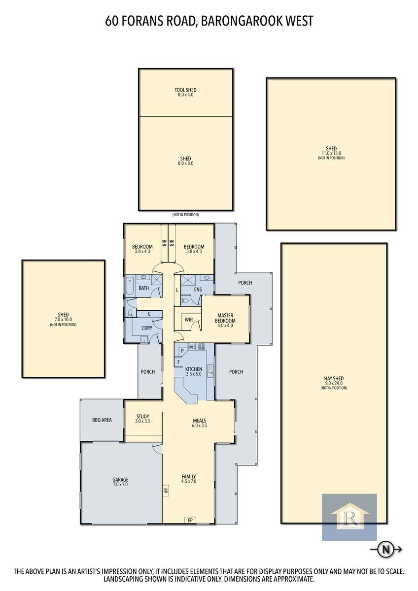60 Forans Road, Barongarook West Sold by Farmbuy.com - floorplan 1