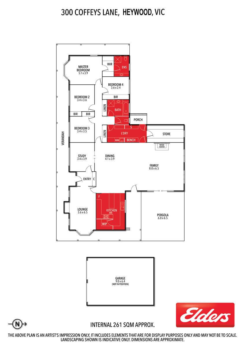 300 Coffeys Lane, Heathmere Sold by Farmbuy.com - floorplan 1