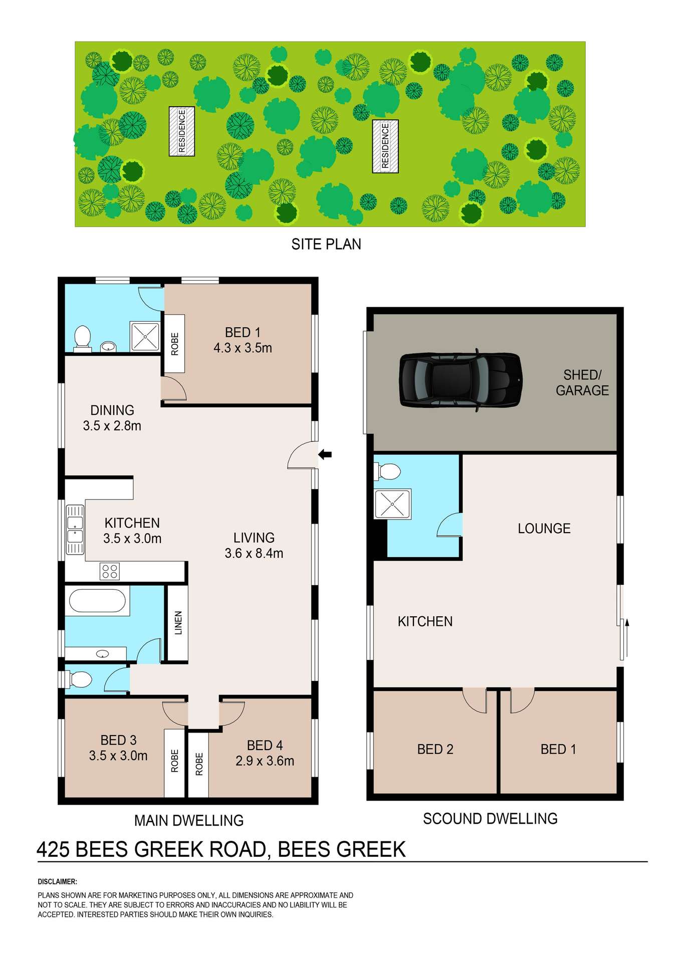 425 Bees Creek Road, Bees Creek Sold by Farmbuy.com - floorplan 1