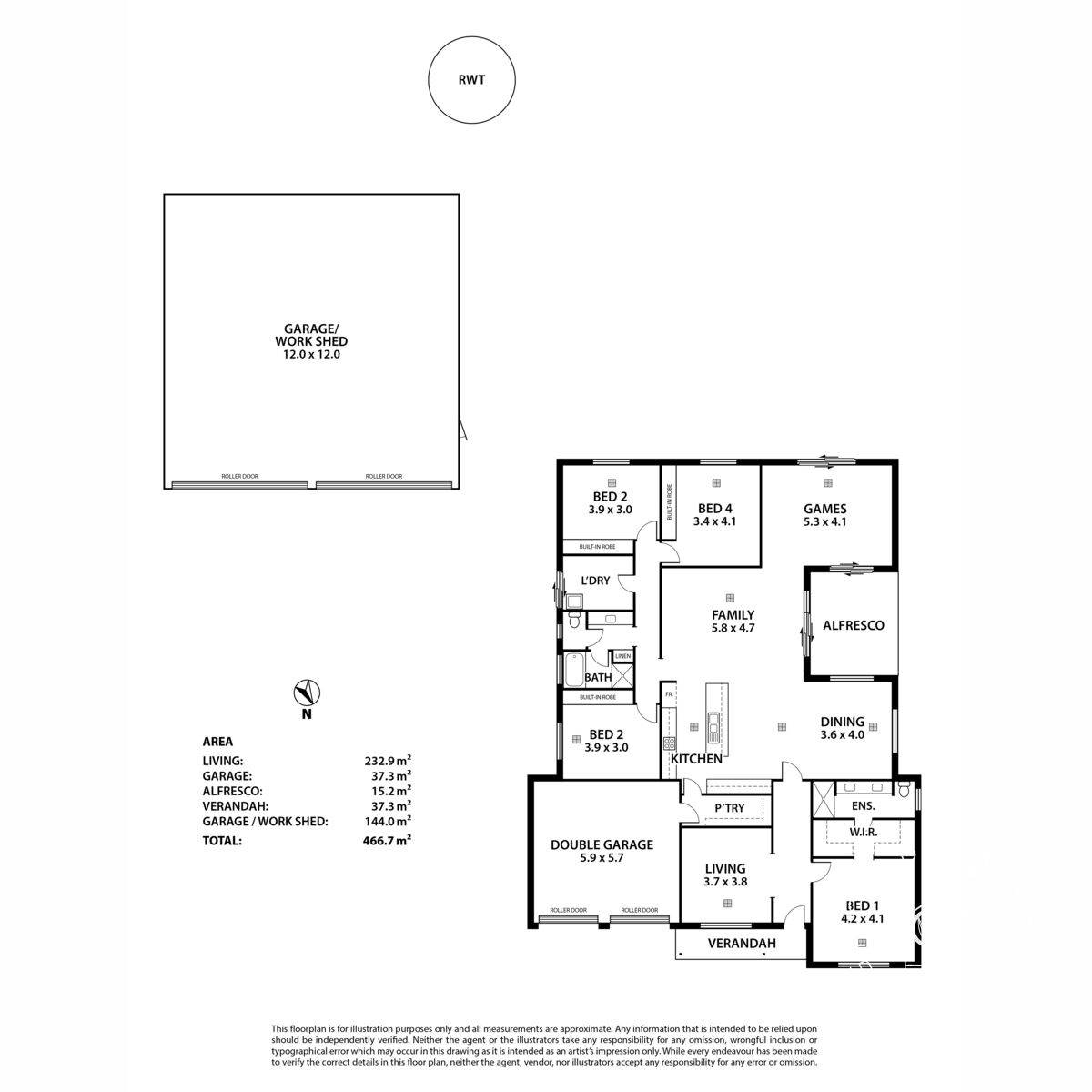 85 Clipper Place, Mannum Sold by Farmbuy.com - floorplan 1