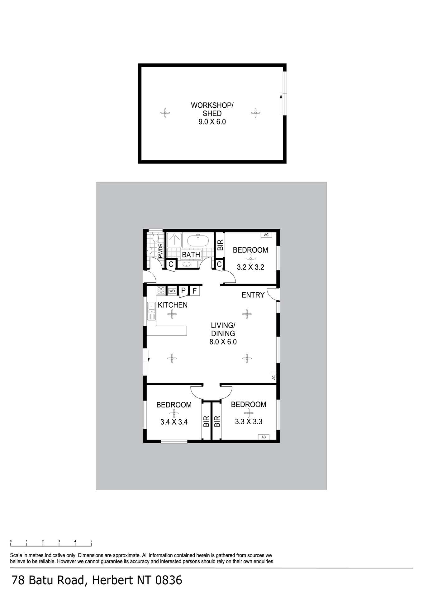 78 Batu Road, Herbert Sold by Farmbuy.com - floorplan 1