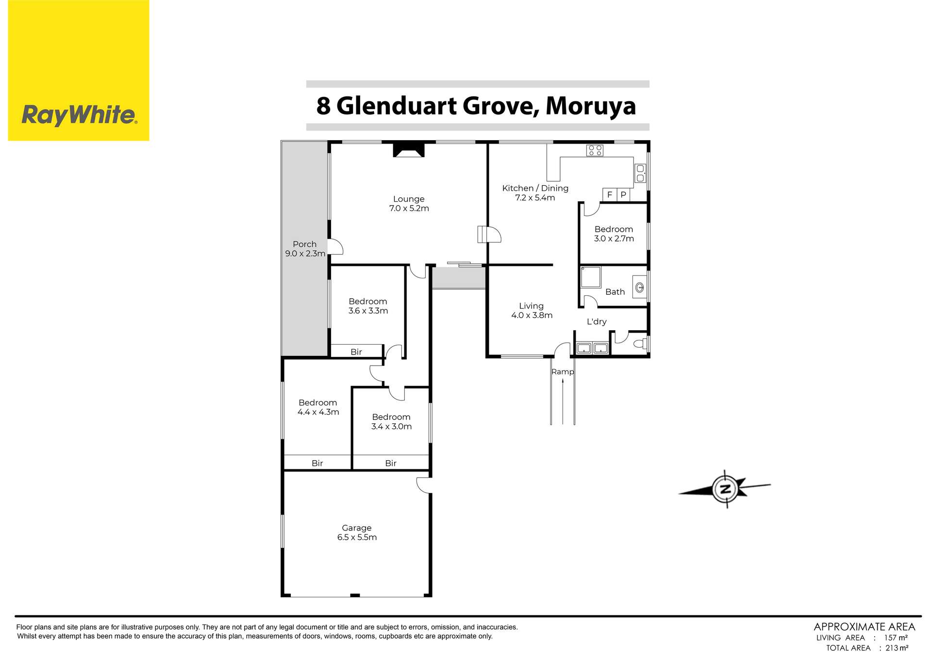 8 Glenduart Grove, Moruya For Sale by Farmbuy.com - floorplan 1