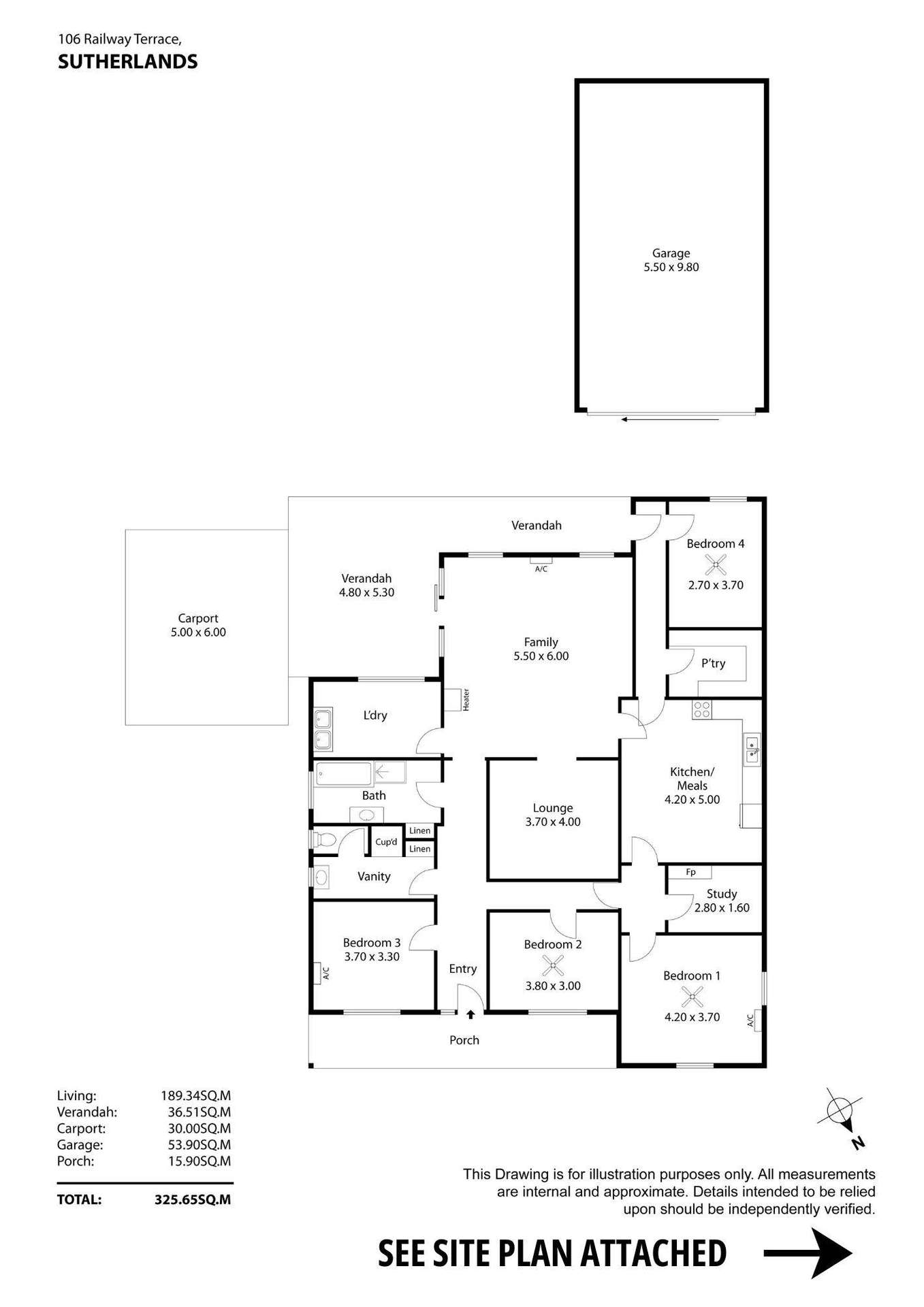 106 Railway Terrace, Sutherlands Sold by Farmbuy.com - floorplan 1