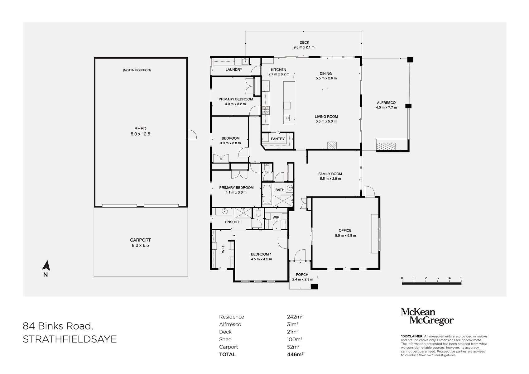 84 Binks Road, Junortoun Sold by Farmbuy.com - floorplan 1