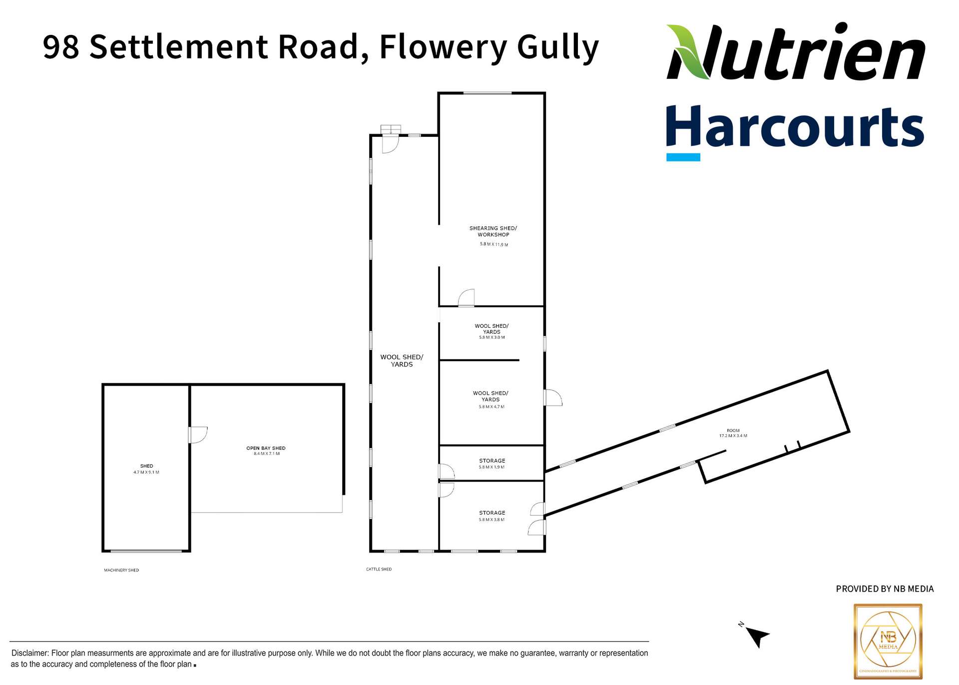 98 Settlement Road, Flowery Gully Sold by Farmbuy.com - floorplan 2