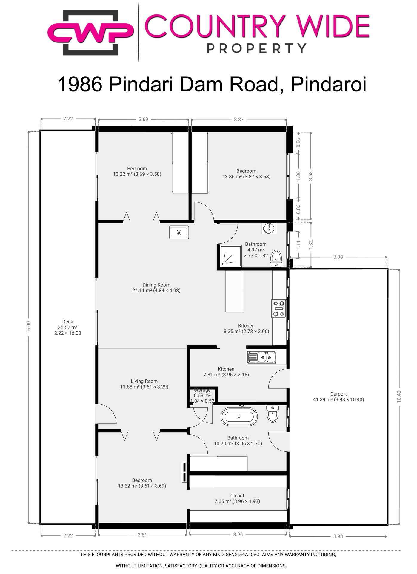 1986 Pindari Dam Road, Pindaroi For Sale by Farmbuy.com - floorplan 1