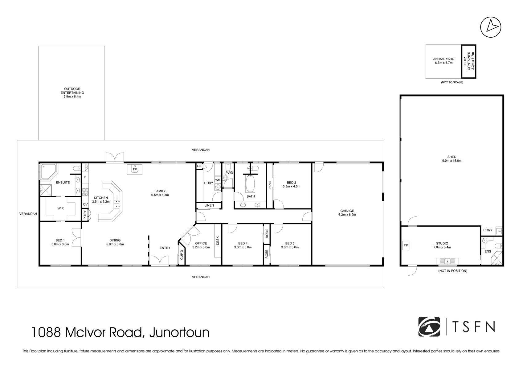 1088 McIvor Highway, Junortoun Sold by Farmbuy.com - floorplan 1
