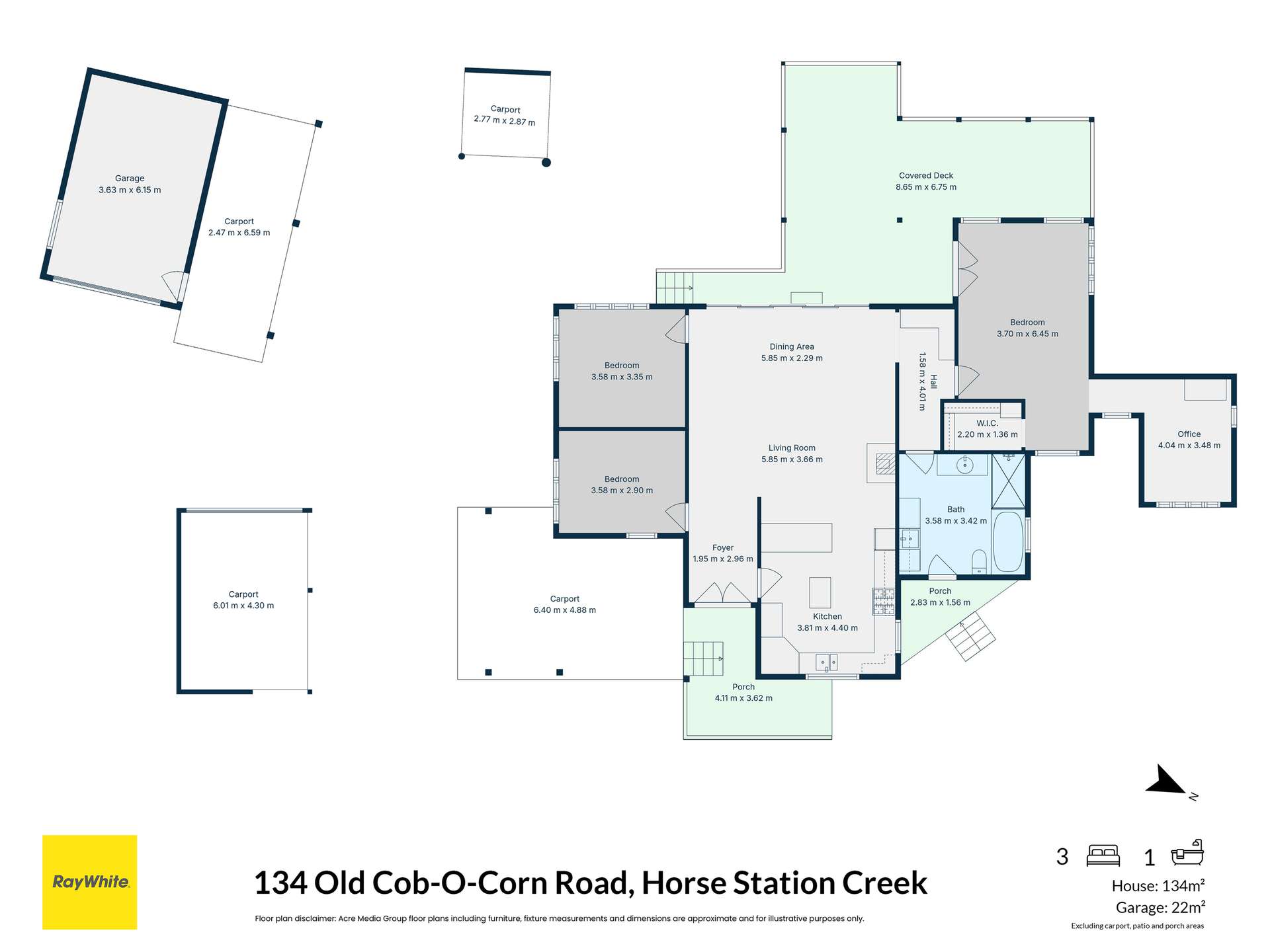 134 Old Cob-o-corn Road, Kyogle For Sale by Farmbuy.com - floorplan 1