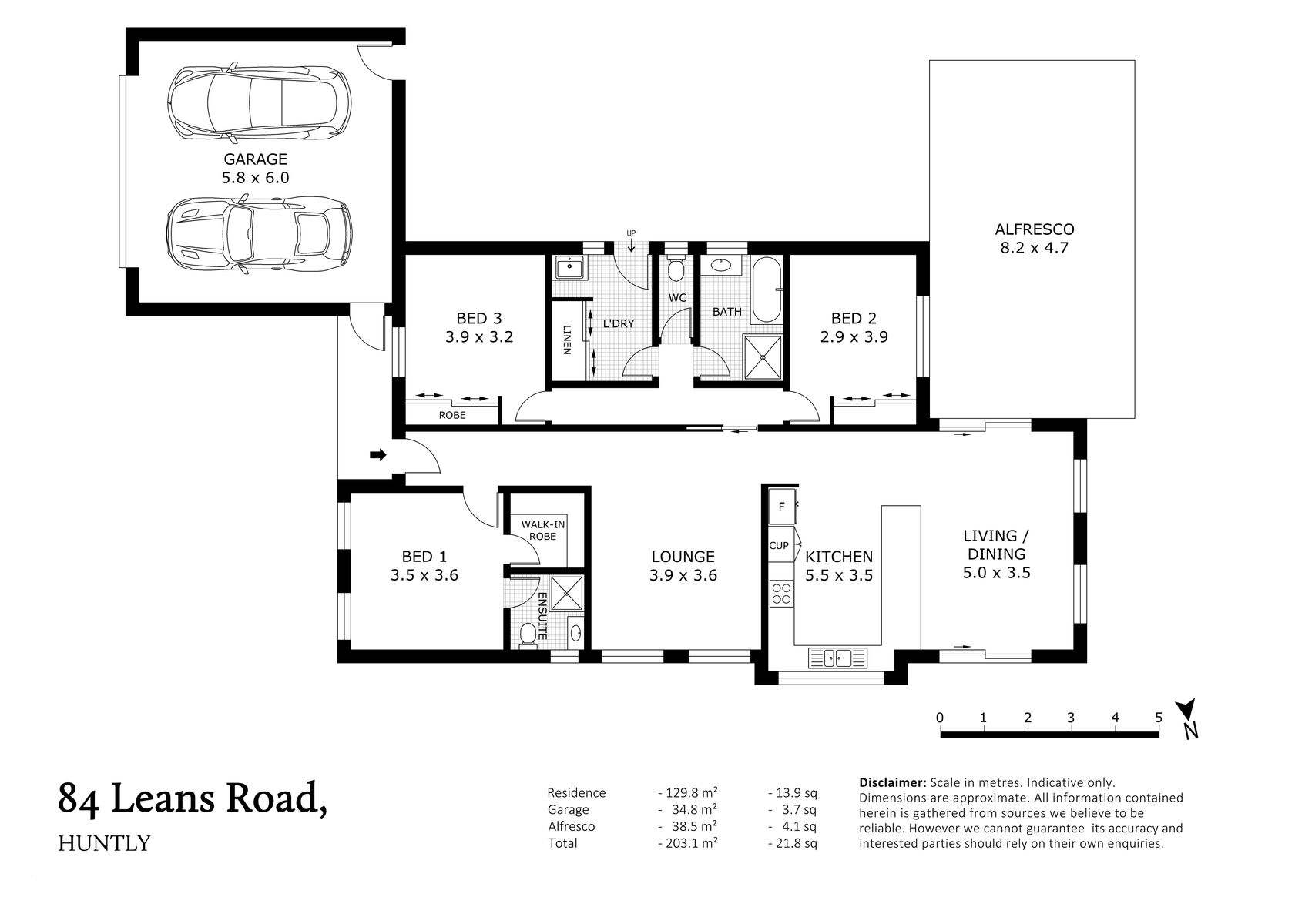 84 Leans Road, Huntly Sold by Farmbuy.com - floorplan 1