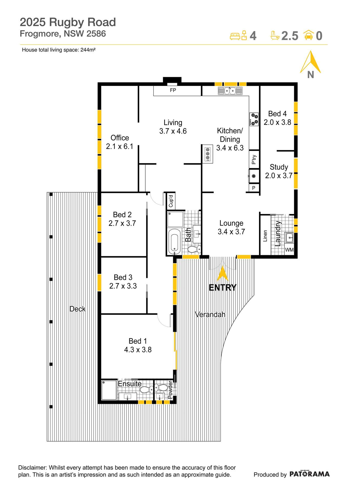2025 Rugby Road, Frogmore Via, Boorowa For Sale by Farmbuy.com - floorplan 1