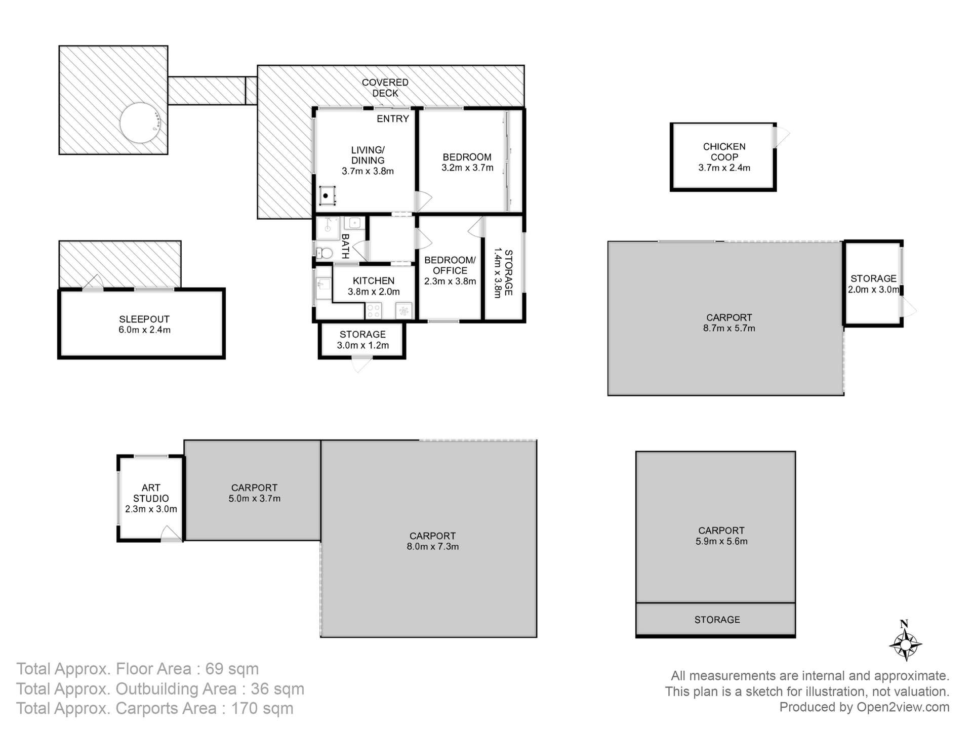 Pawleena For Sale by Farmbuy.com - floorplan 1