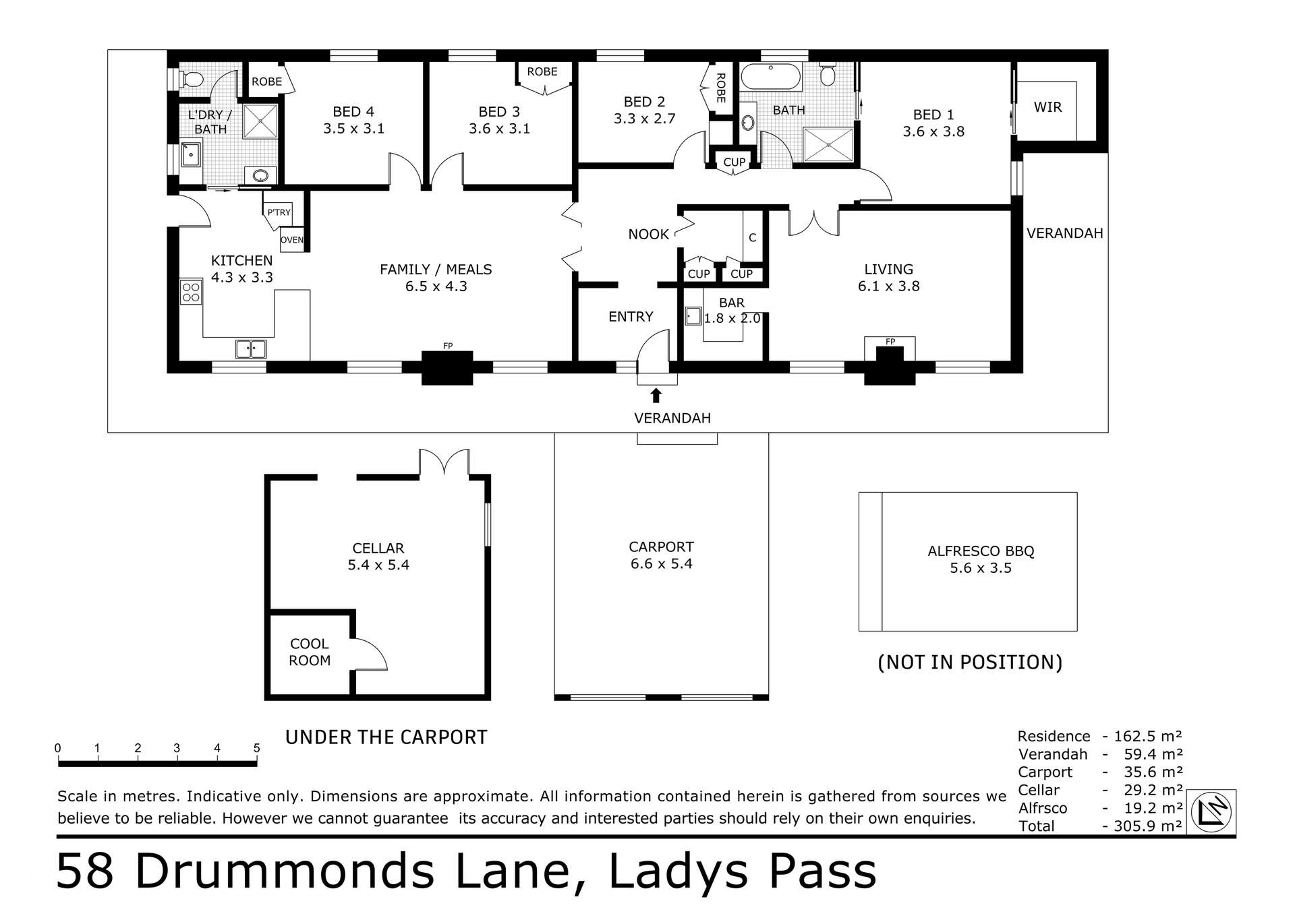 58 Drummonds Lane, Heathcote Sold by Farmbuy.com - floorplan 1
