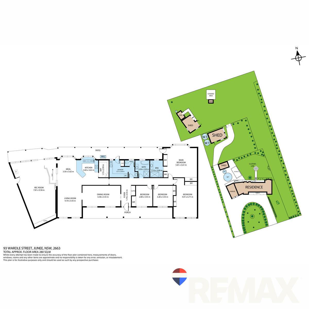 93 Wardle Street, Junee Sold by Farmbuy.com - floorplan 1