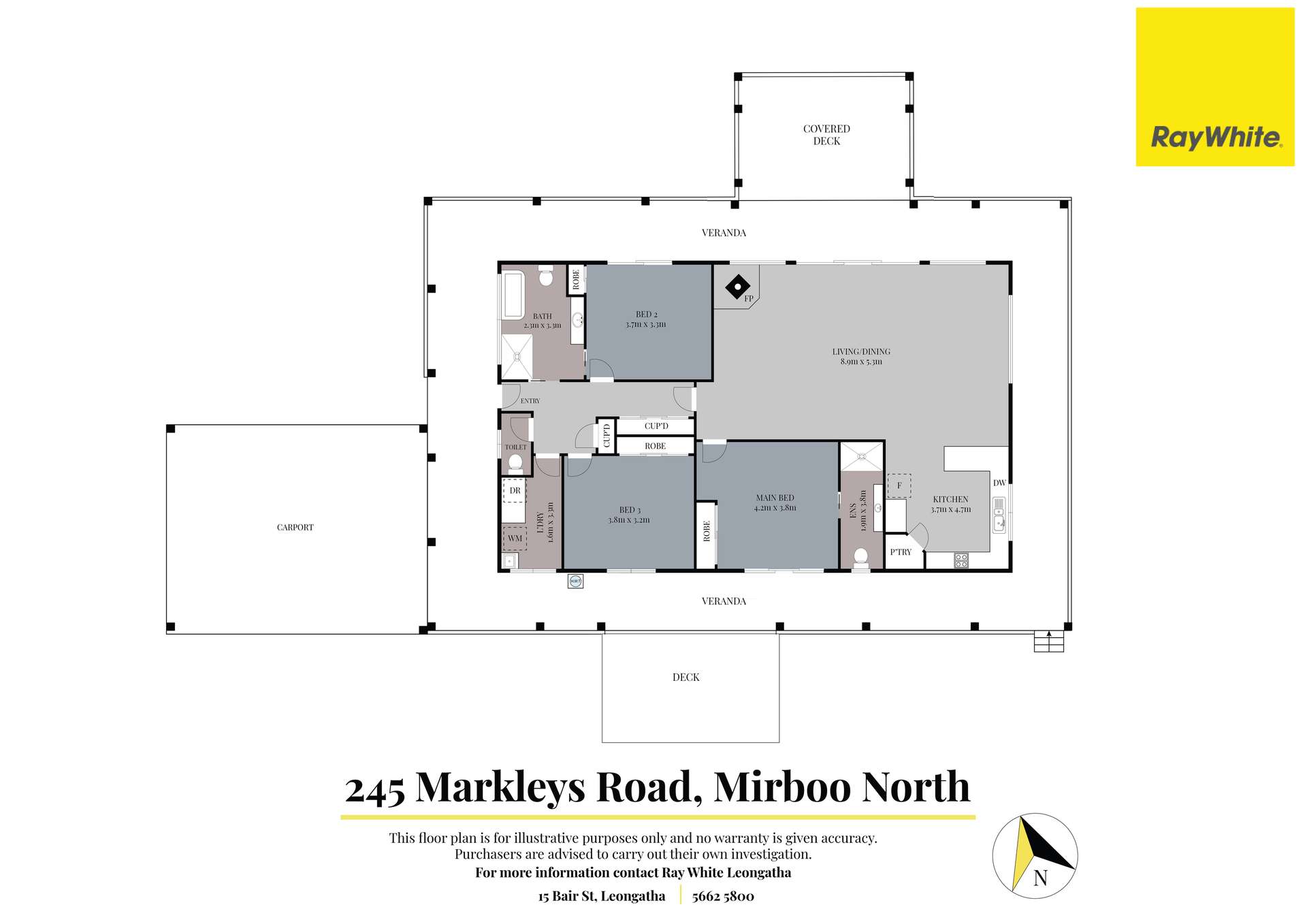 245 Markleys Road, Mirboo North For Sale by Farmbuy.com - floorplan 1