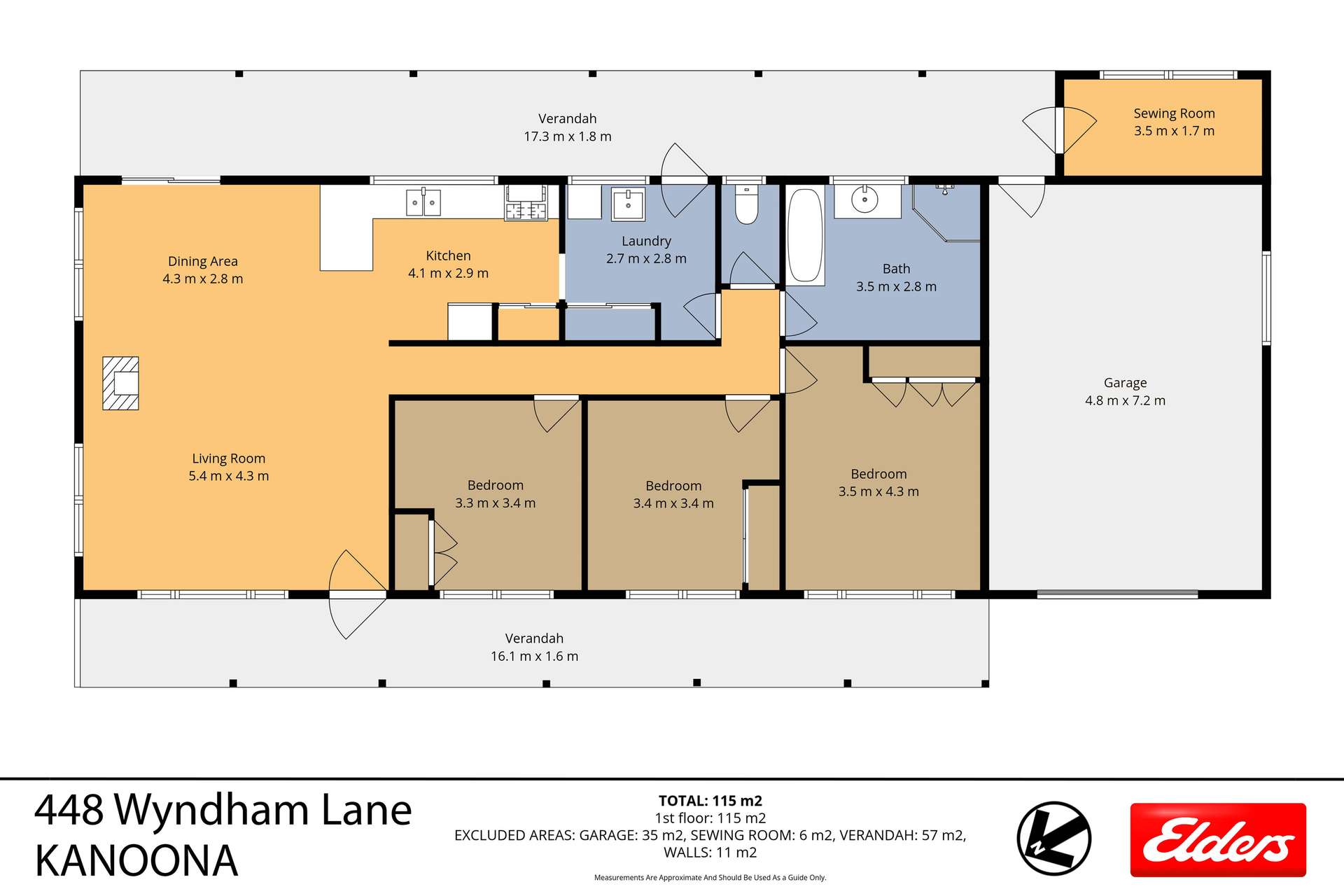 448 Wyndham Lane, Kanoona Sold by Farmbuy.com - floorplan 1