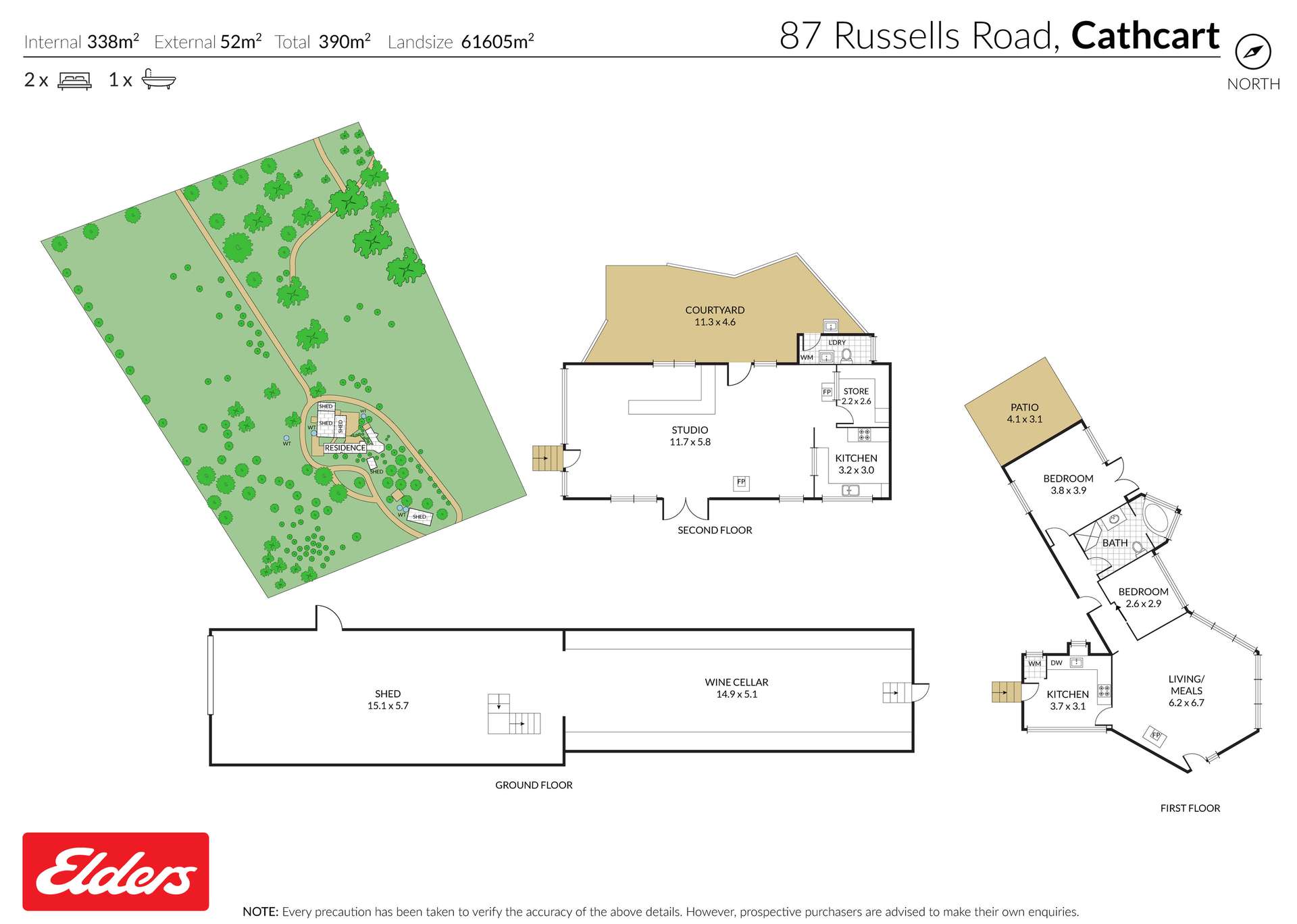87 Russells Road, Cathcart Sold by Farmbuy.com - floorplan 1