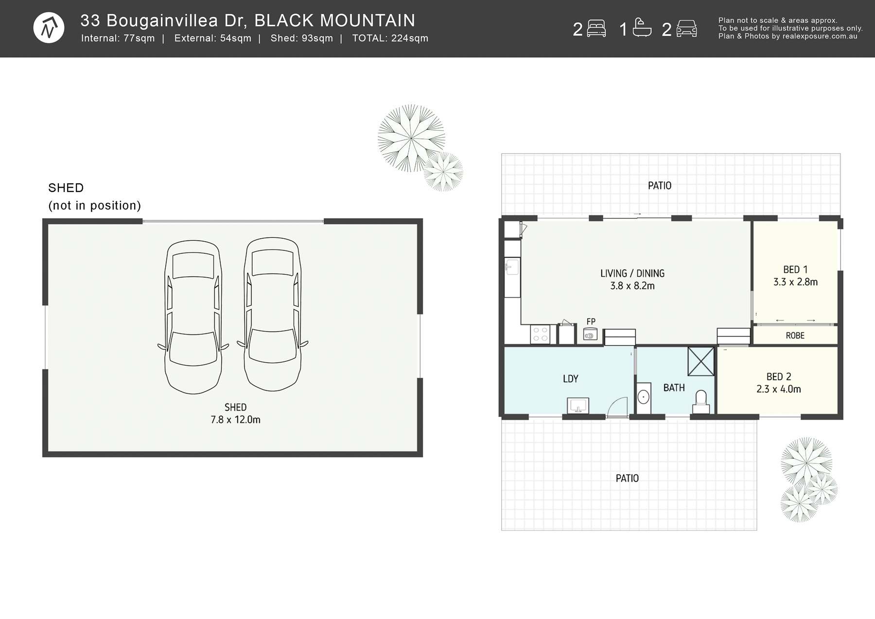 33 Bougainvillea Drive, Black Mountain Sold by Farmbuy.com - floorplan 1