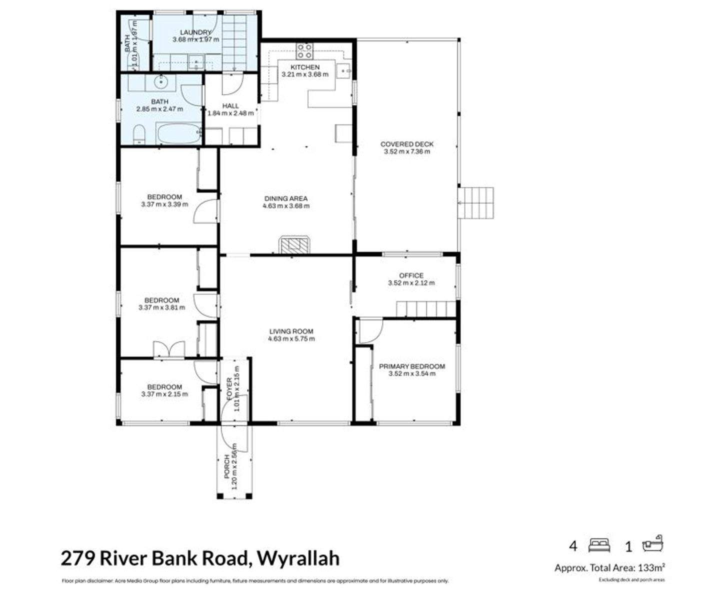 279 River Bank Road, Wyrallah For Sale by Farmbuy.com - floorplan 1