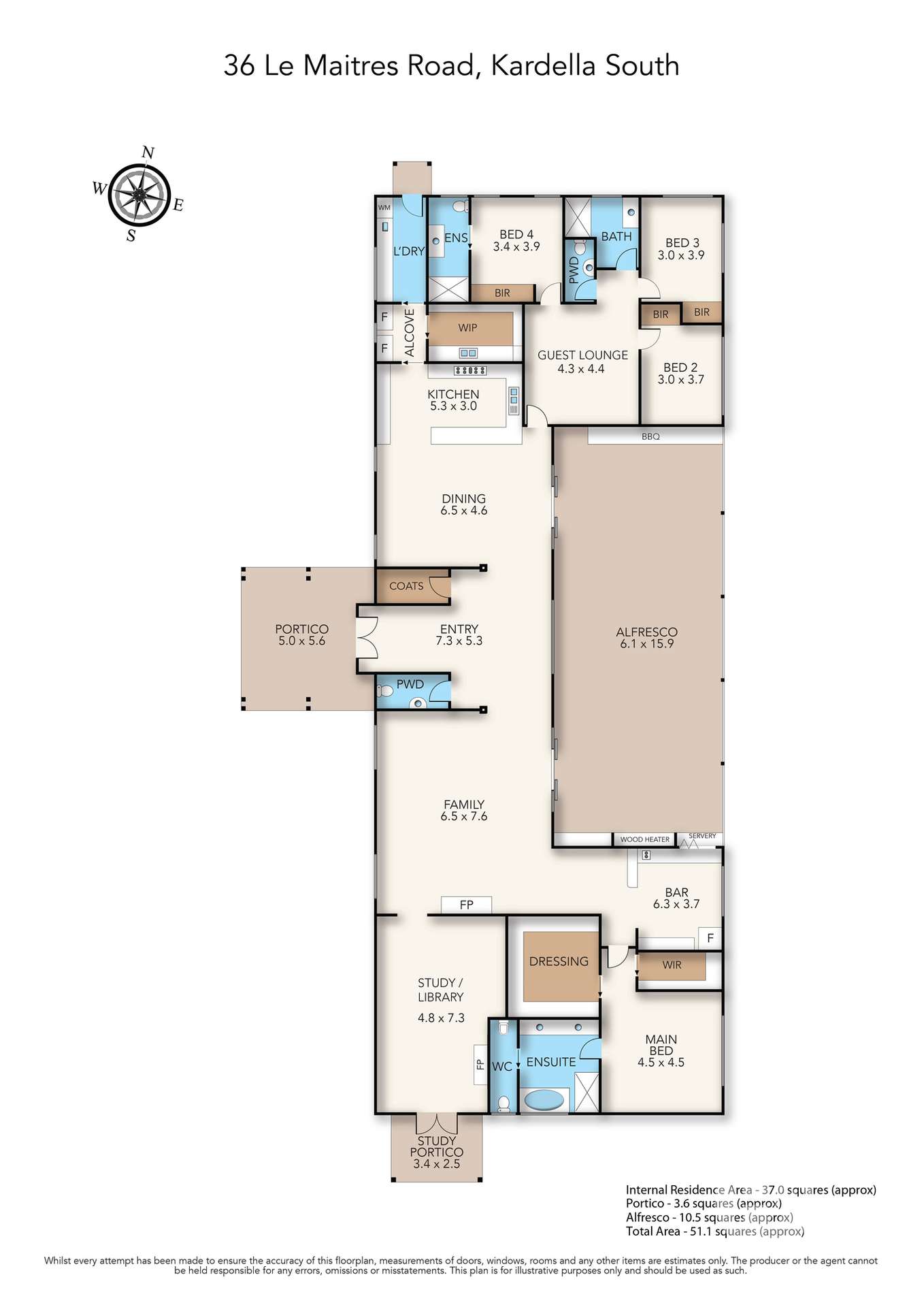 36 Le Maitres Road, Kardella South For Sale by Farmbuy.com - floorplan 1