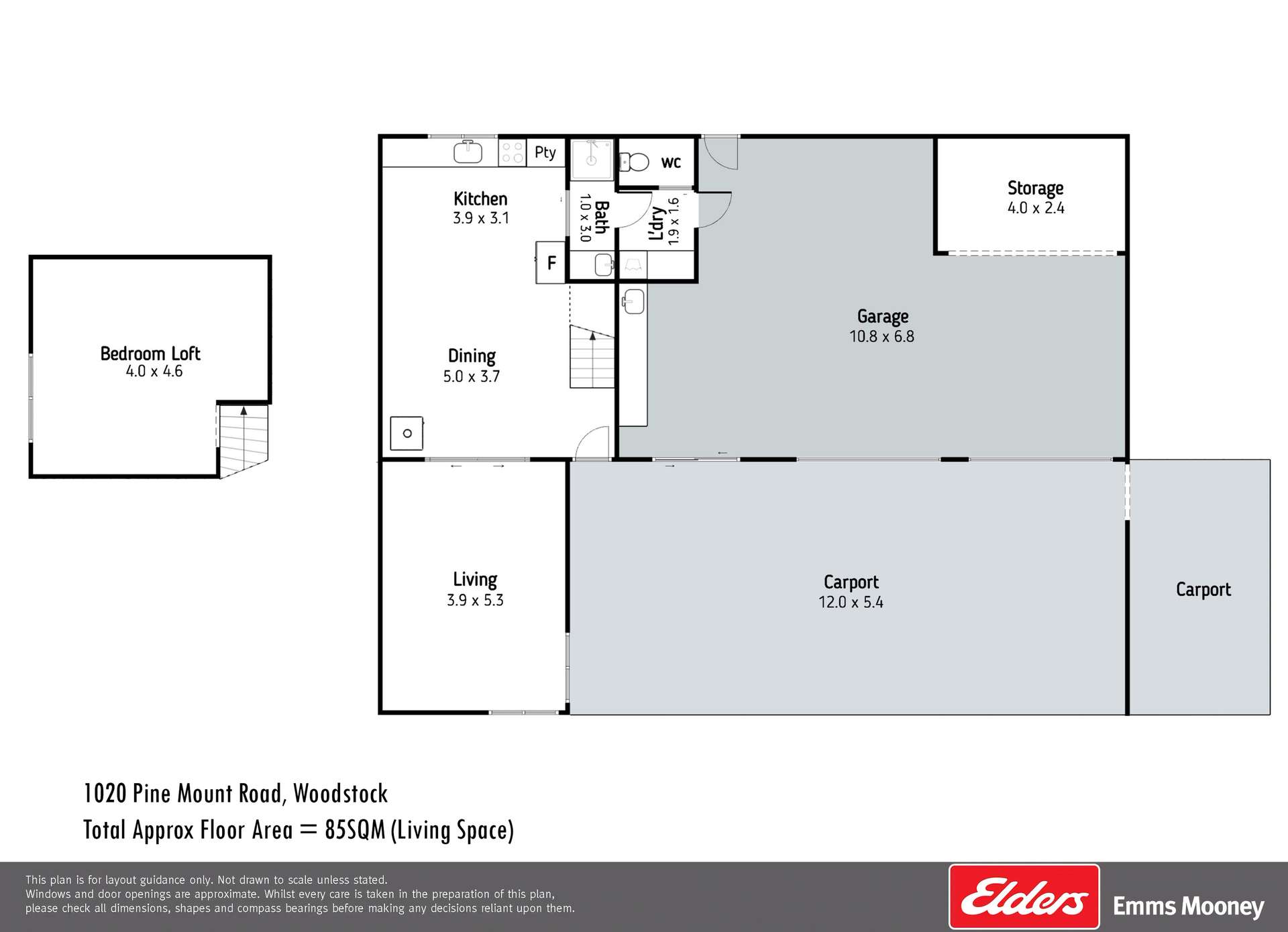 1020 Pine Mount Road, Woodstock Sold by Farmbuy.com - floorplan 1