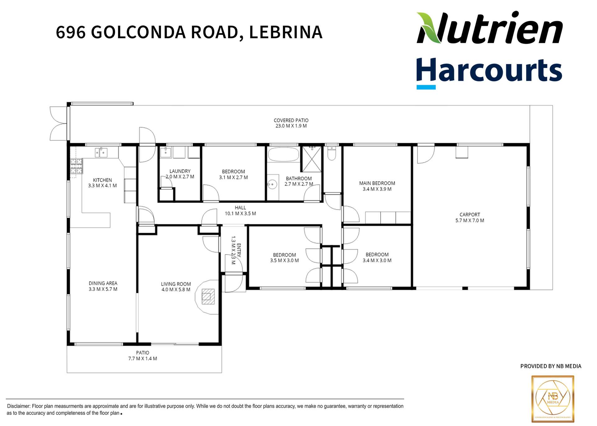 696 Golconda Road, Lebrina For Sale by Farmbuy.com - floorplan 1