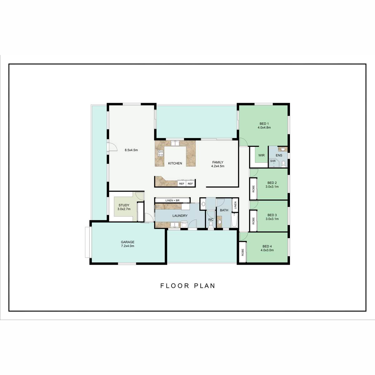 38 Bella Road, Sarina Sold by Farmbuy.com - floorplan 1