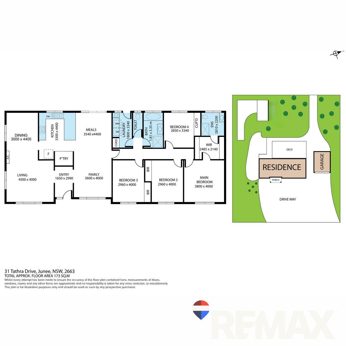 31 Tathra Drive, Junee For Sale by Farmbuy.com - floorplan 1