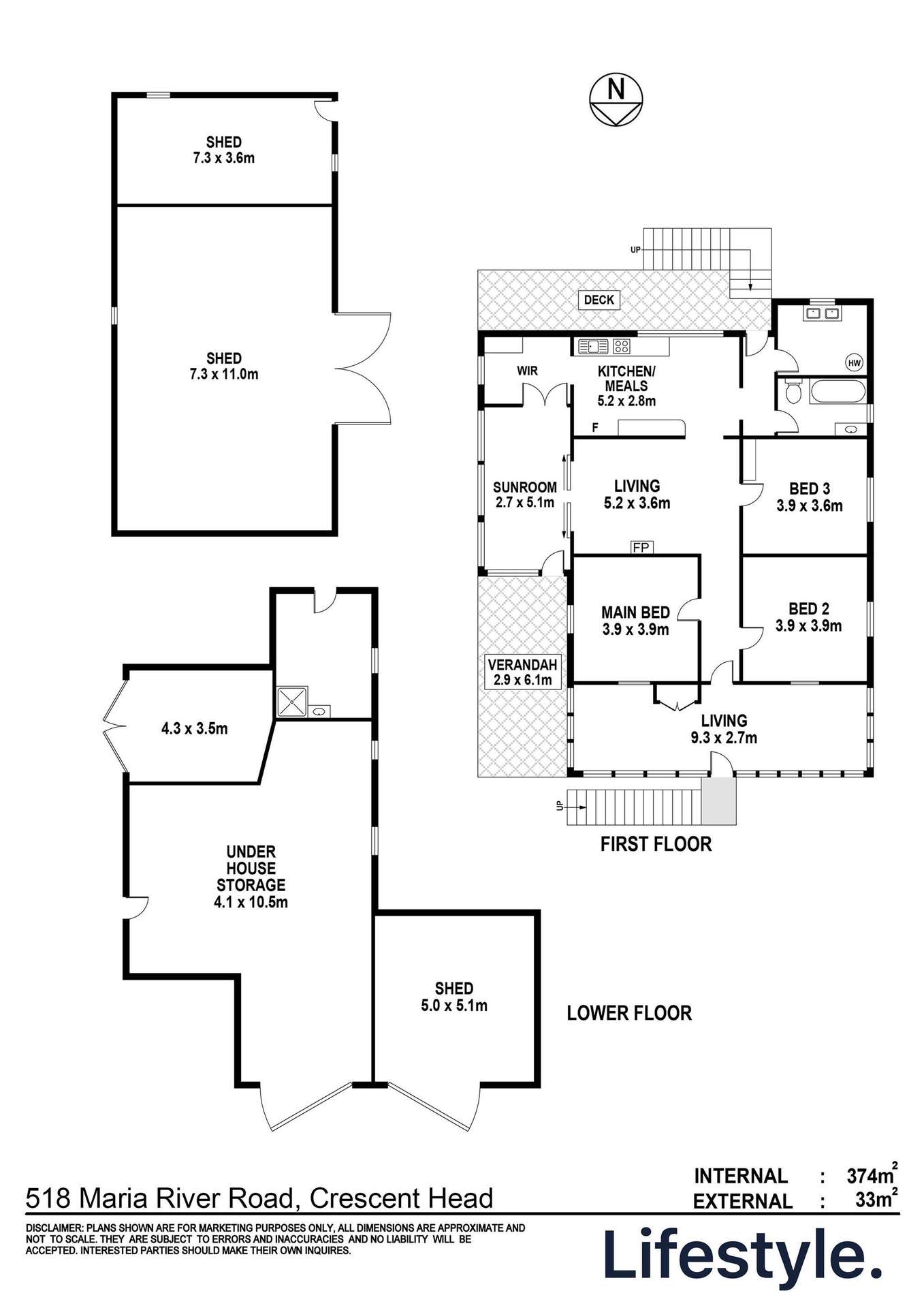 518 Maria River Road, Crescent Head For Sale by Farmbuy.com - floorplan 1