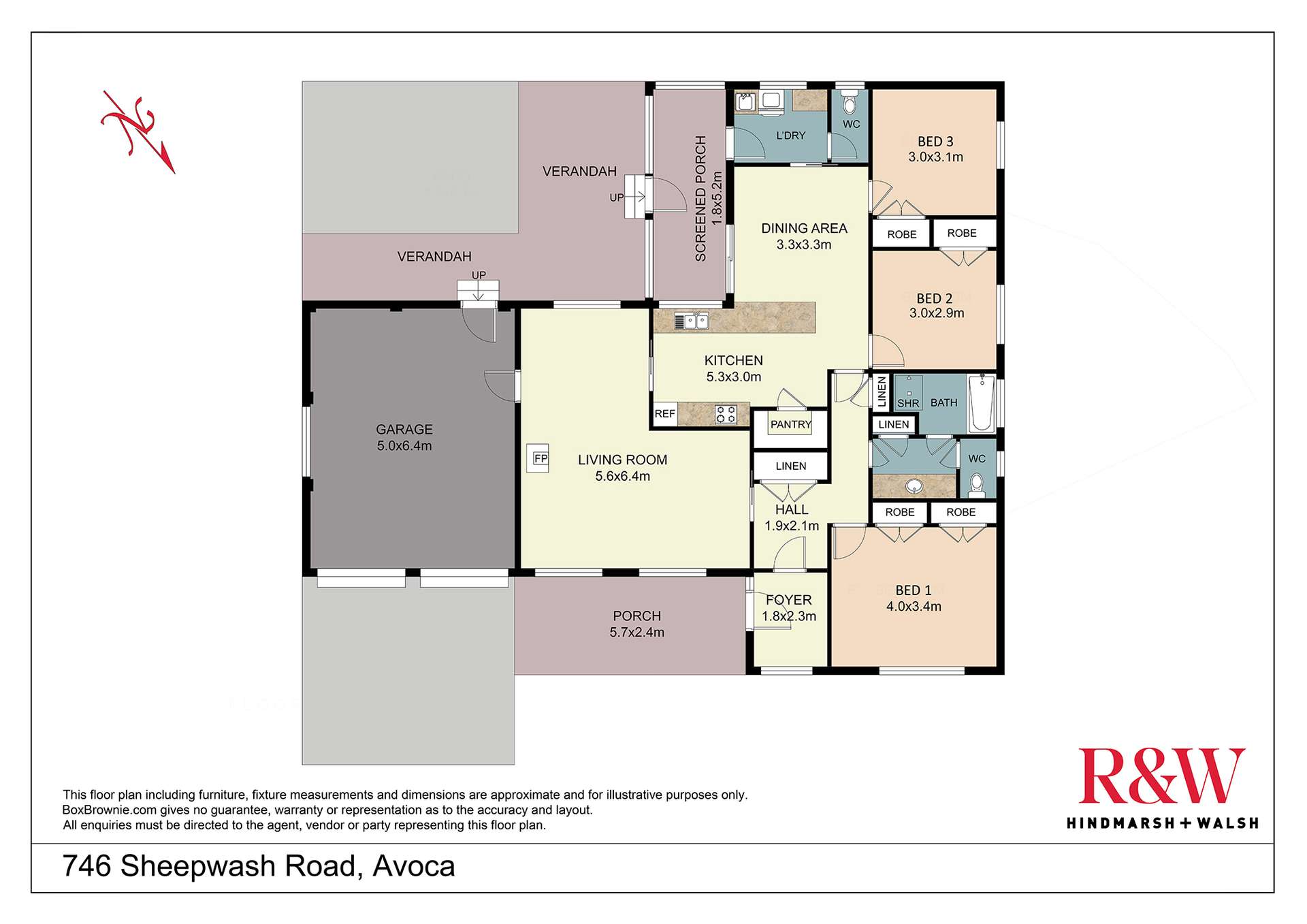 746 Sheepwash Road, Avoca Sold by Farmbuy.com - floorplan 1