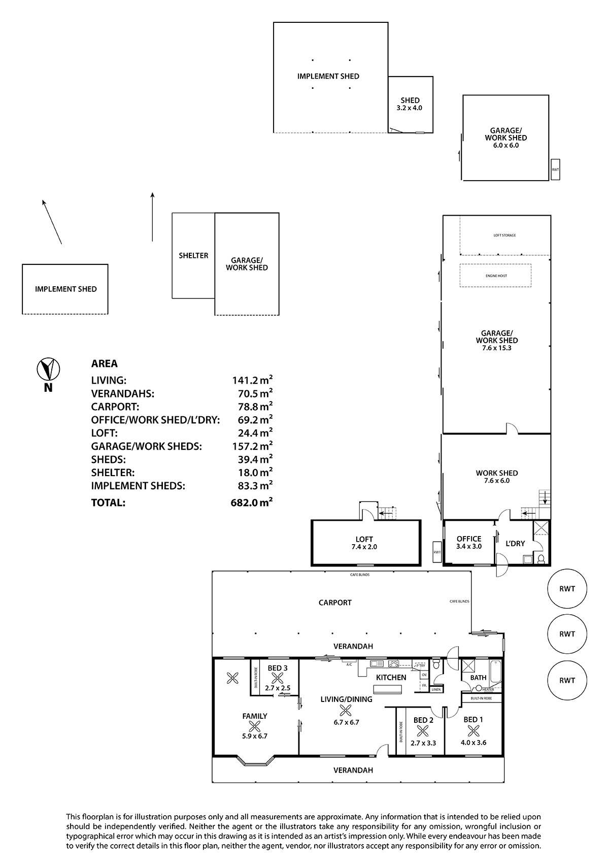 38 Yumali Road, Meningie For Sale by Farmbuy.com - floorplan 1