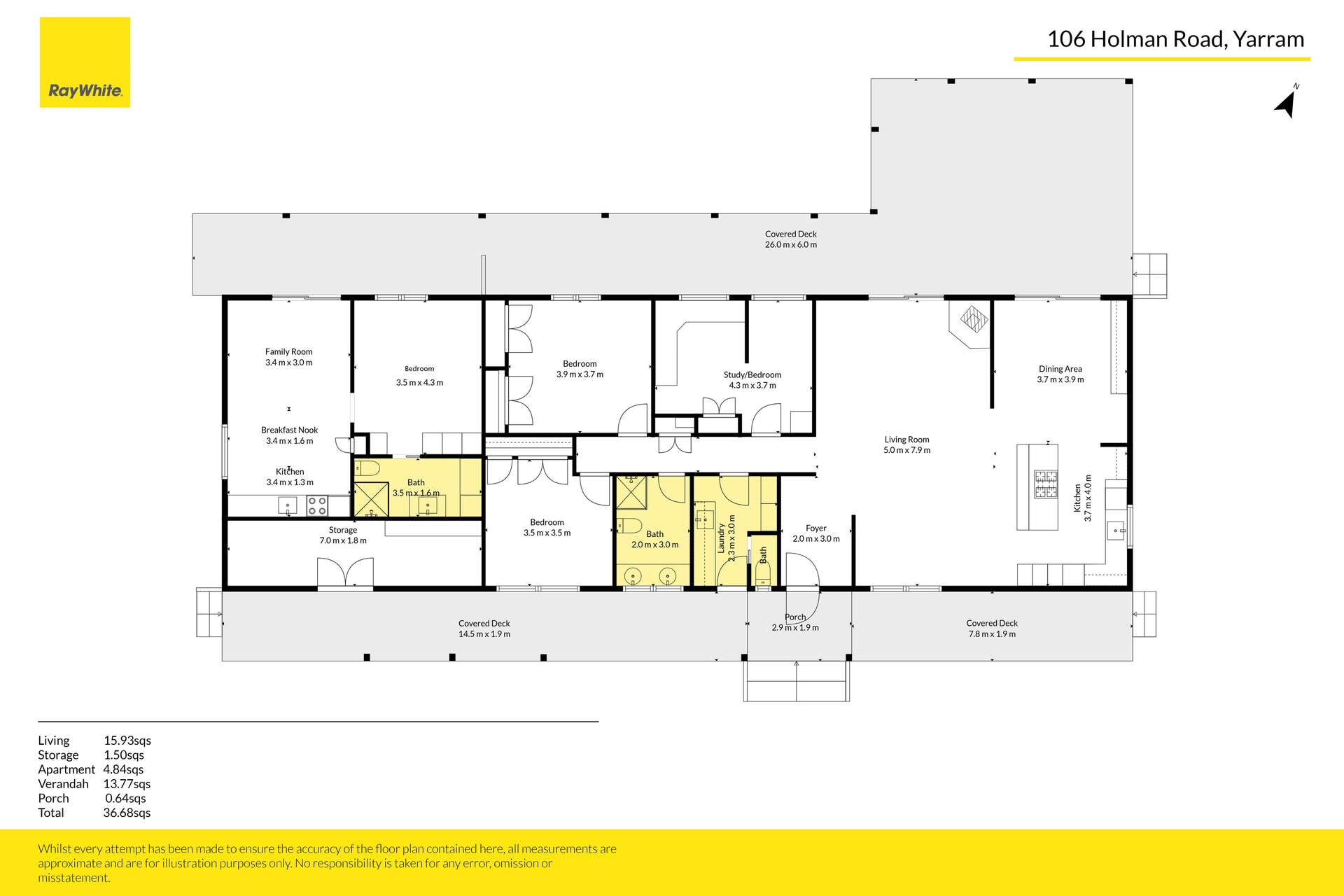 106 Holmans Road, Yarram Sold by Farmbuy.com - floorplan 1