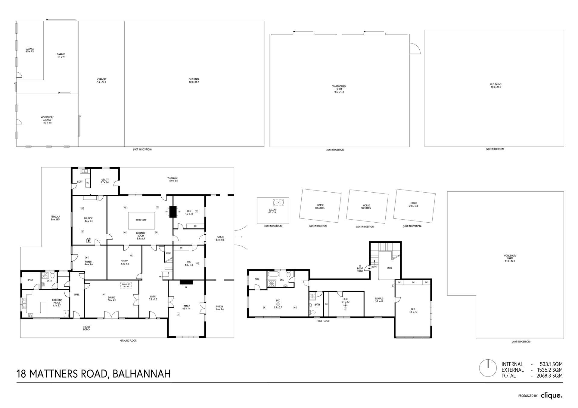 18 Mattners Road, Balhannah Sold by Farmbuy.com - floorplan 1