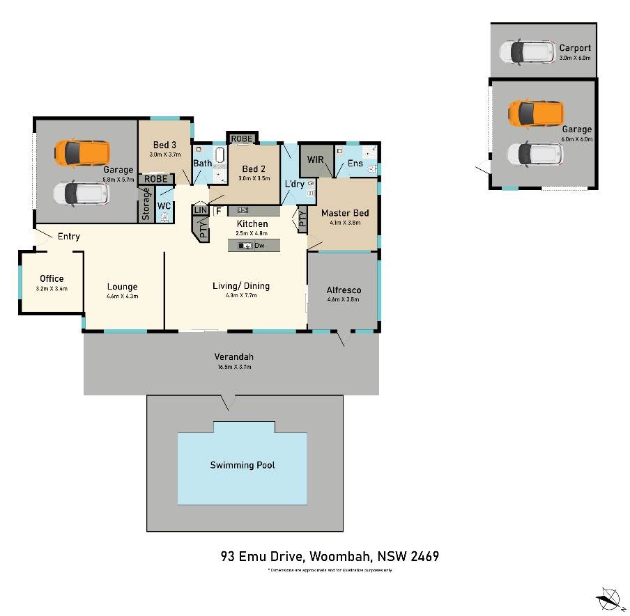 93 Emu Drive, Woombah For Sale by Farmbuy.com - floorplan 1