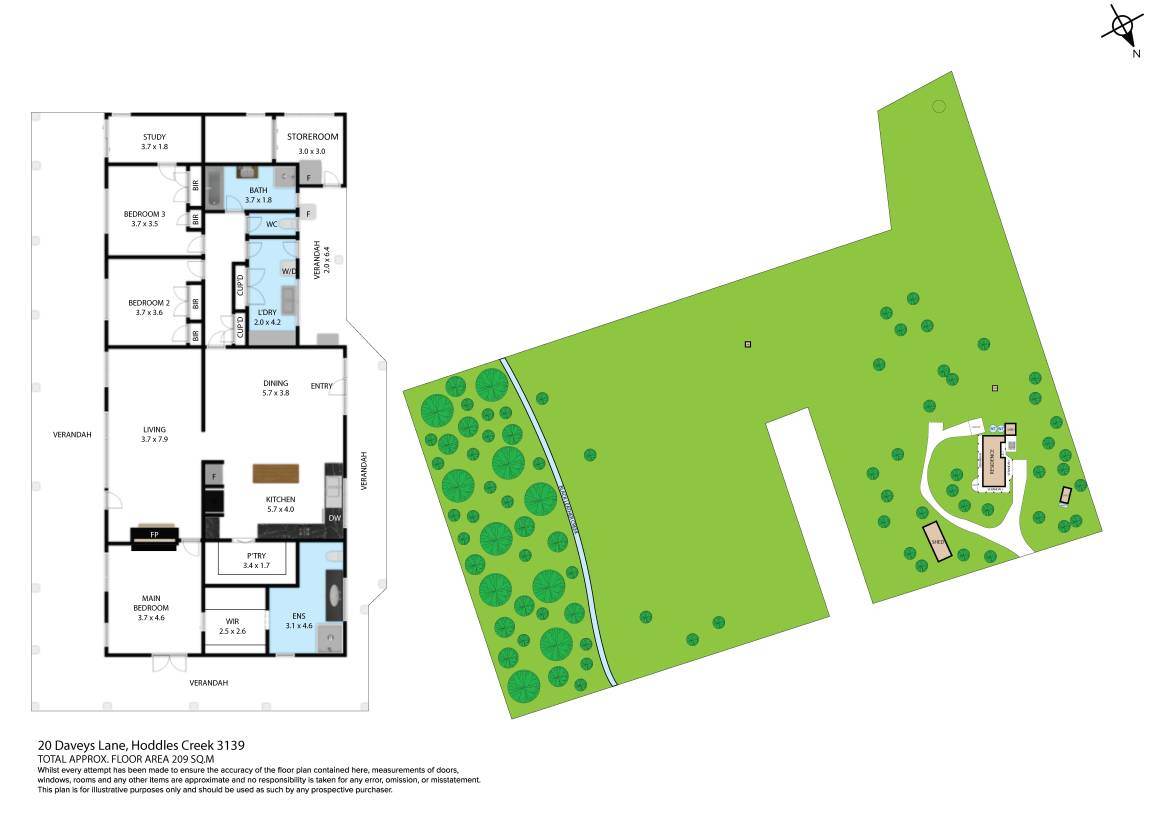 20 Daveys Lane, Hoddles Creek For Sale by Farmbuy.com - floorplan 1