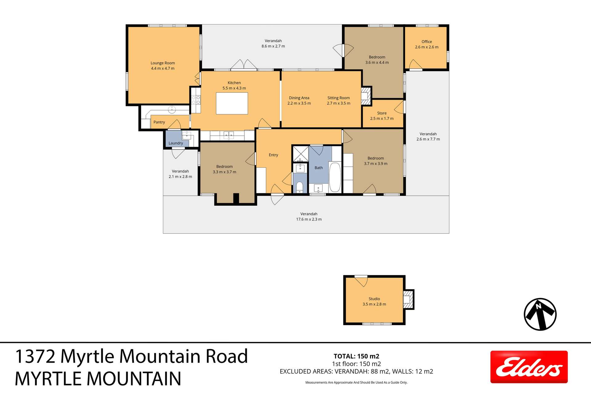 1372 Myrtle Mountain Road, Myrtle Mountain Sold by Farmbuy.com - floorplan 1