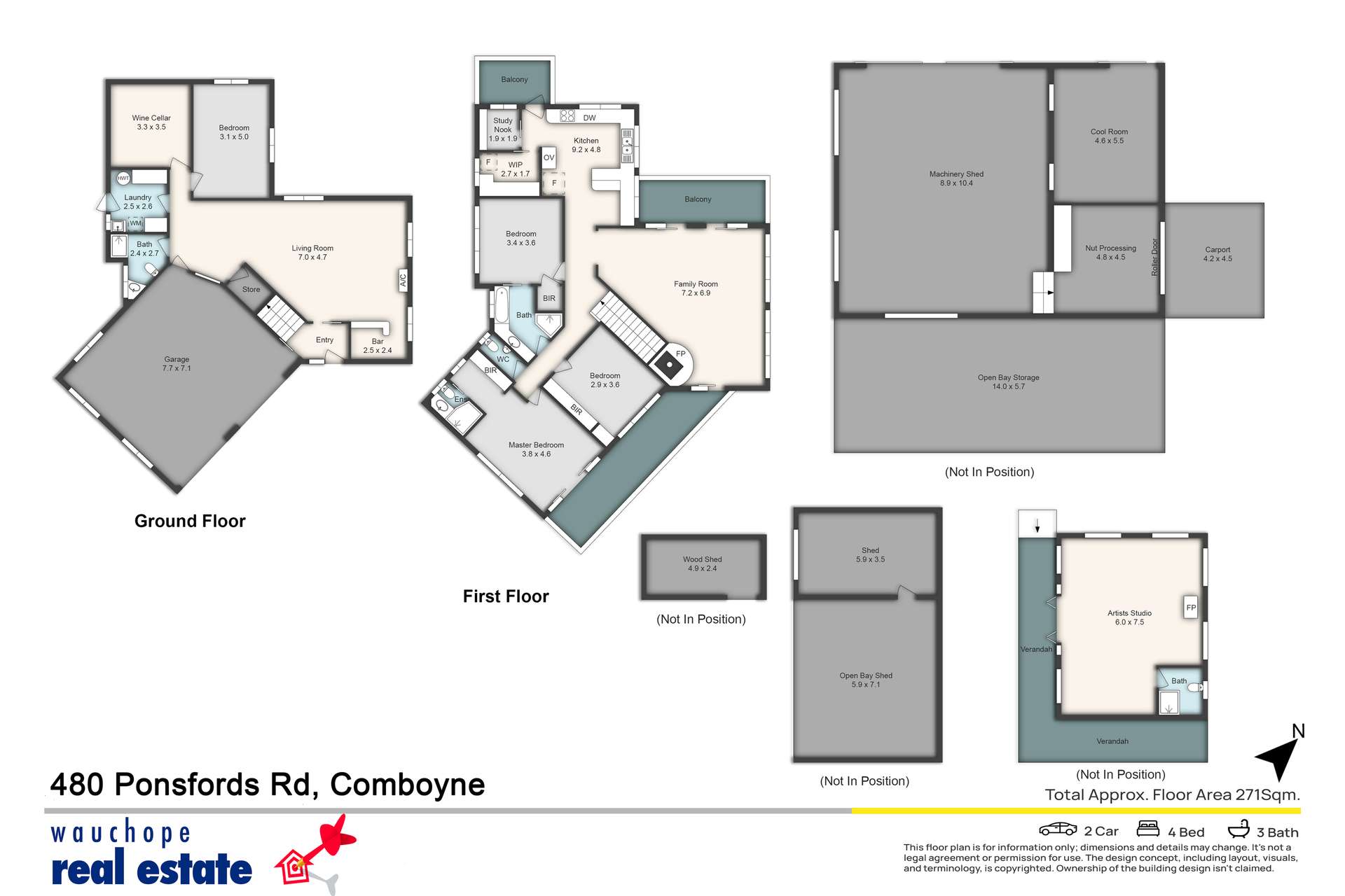 480 Ponsfords Road, Comboyne For Sale by Farmbuy.com - floorplan 1