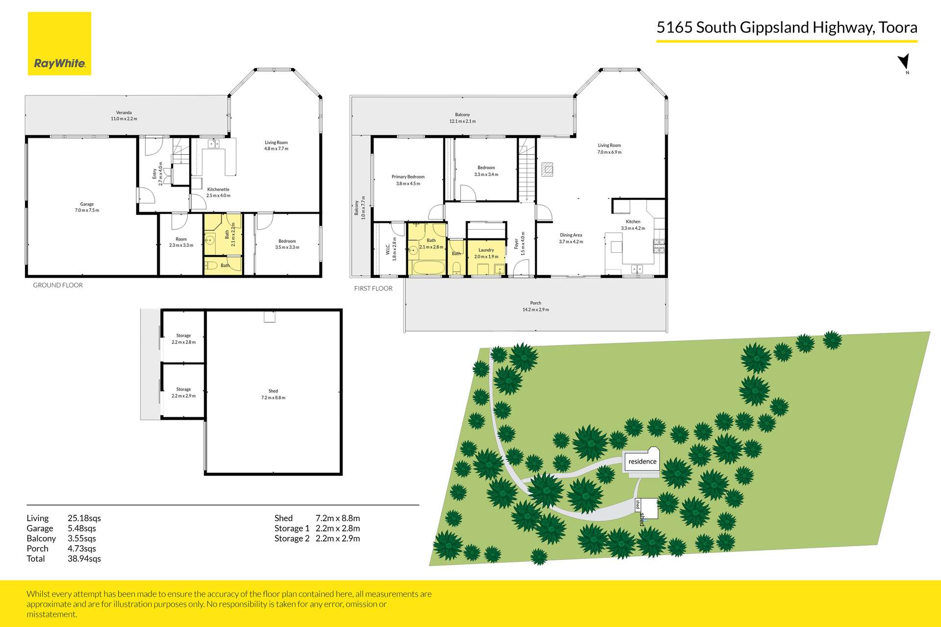5165 South Gippsland Highway, Toora For Sale by Farmbuy.com - floorplan 1