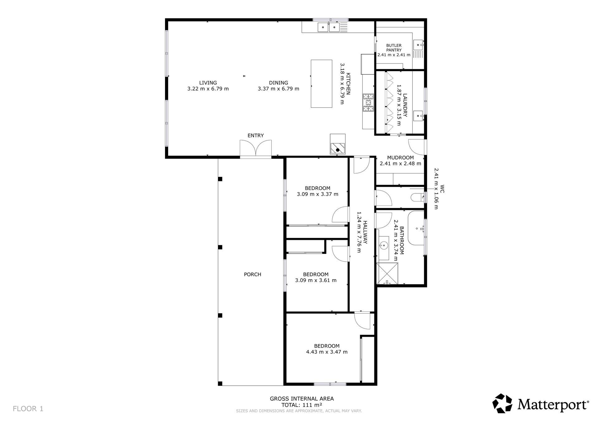55 Steicke Road, Beverford For Sale by Farmbuy.com - floorplan 1