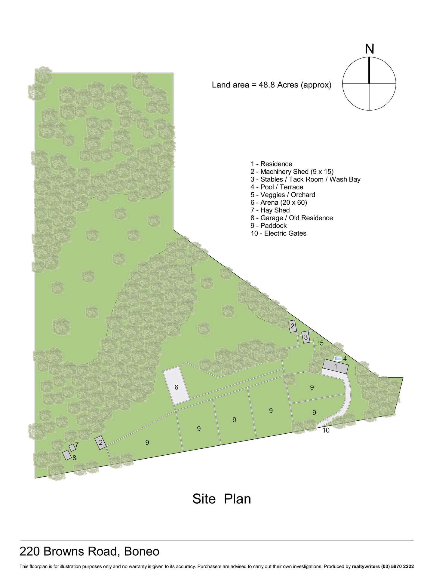 220 Browns Road, Boneo Sold by Farmbuy.com - floorplan 2