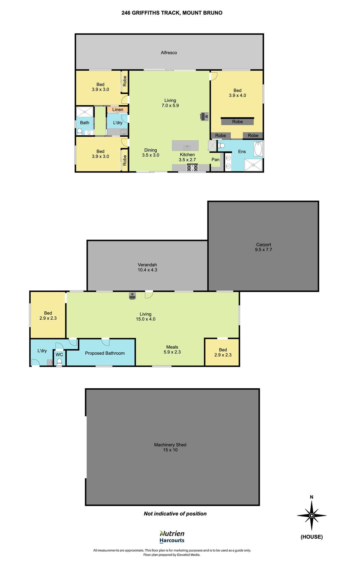 246 Griffiths Track, Mount Bruno For Sale by Farmbuy.com - floorplan 1