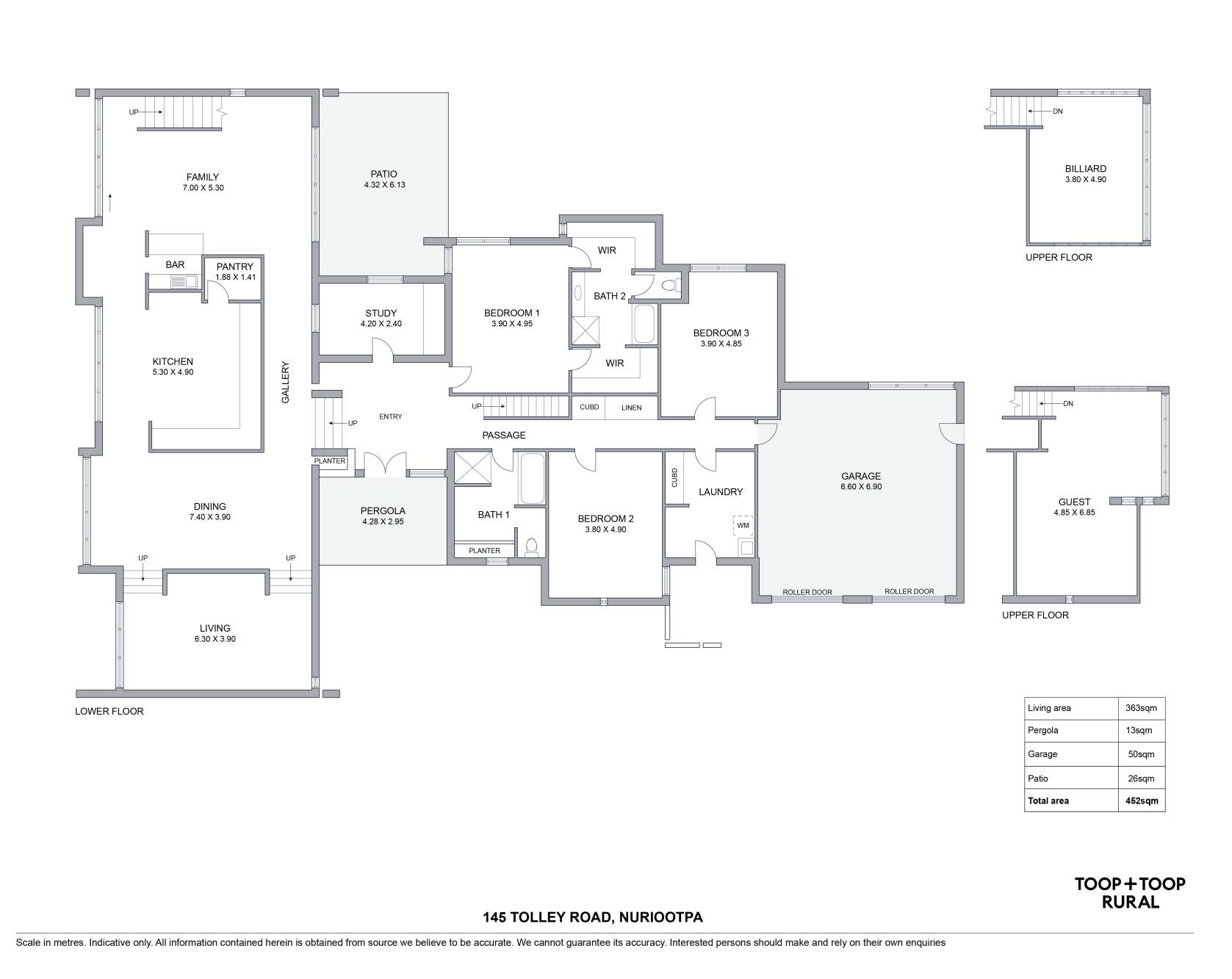 145 Tolley Road, Nuriootpa For Sale by Farmbuy.com - floorplan 1