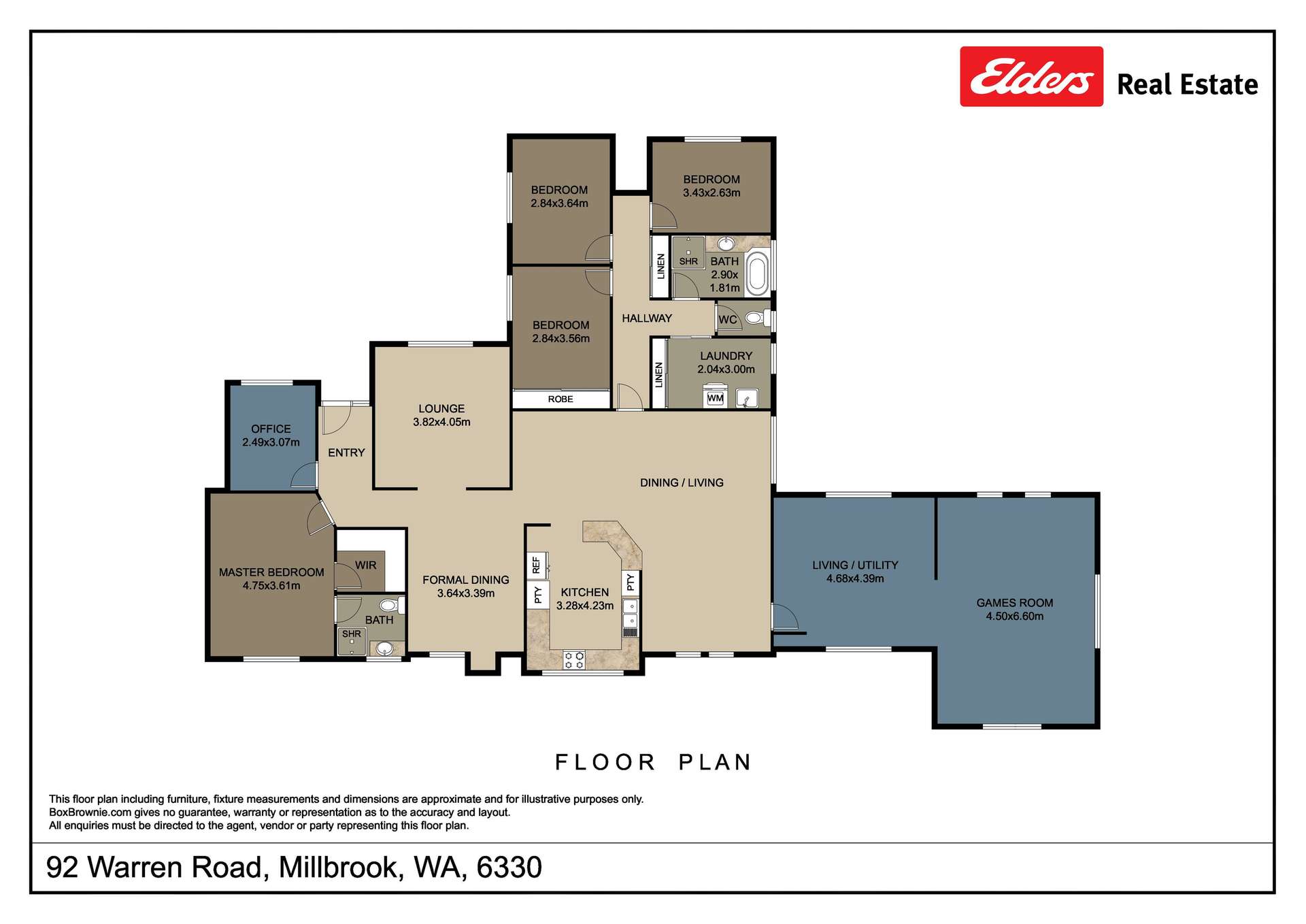 92 Warren Road, Millbrook Sold by Farmbuy.com - floorplan 1