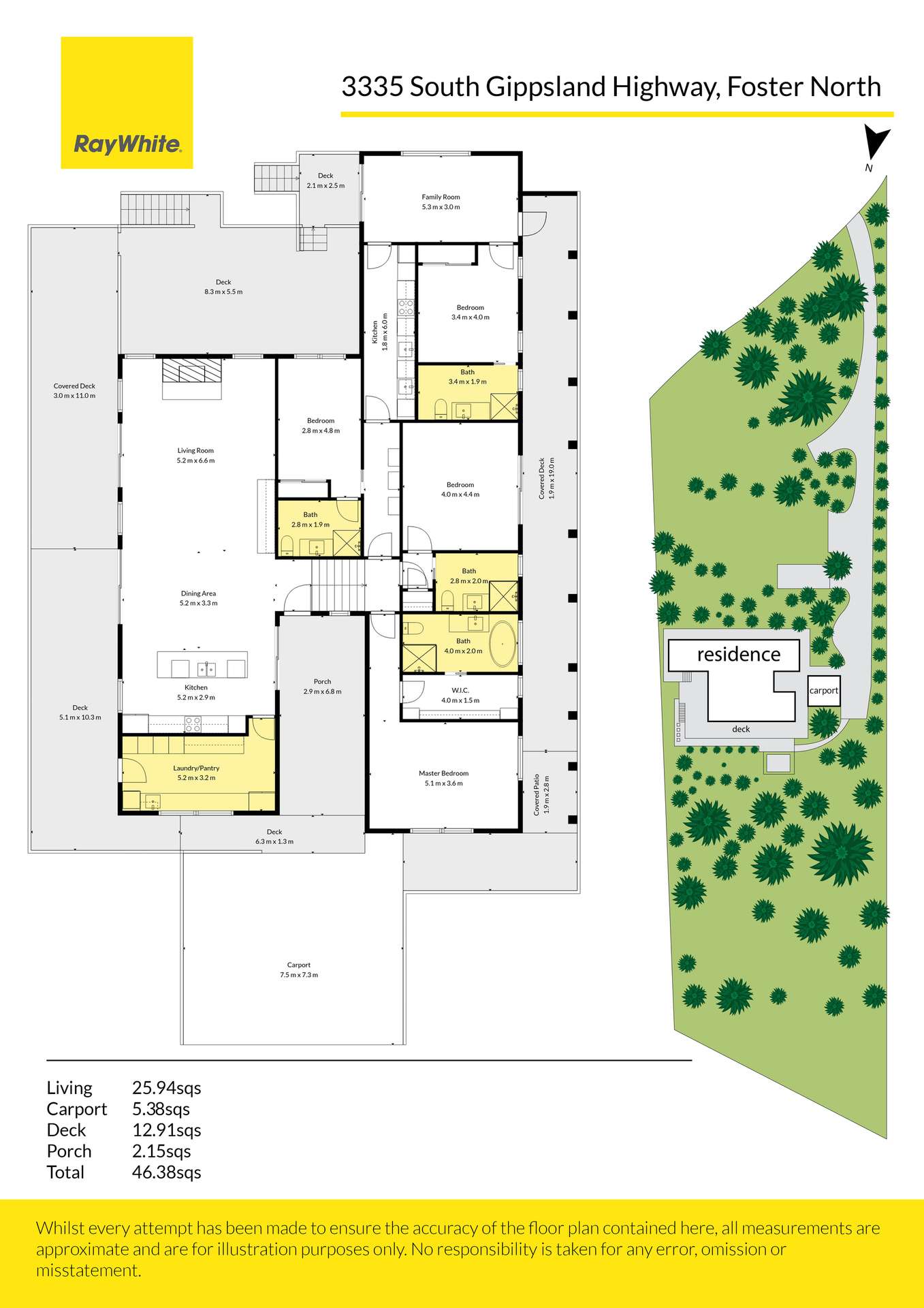 3335 South Gippsland Highway, Foster North For Sale by Farmbuy.com - floorplan 1
