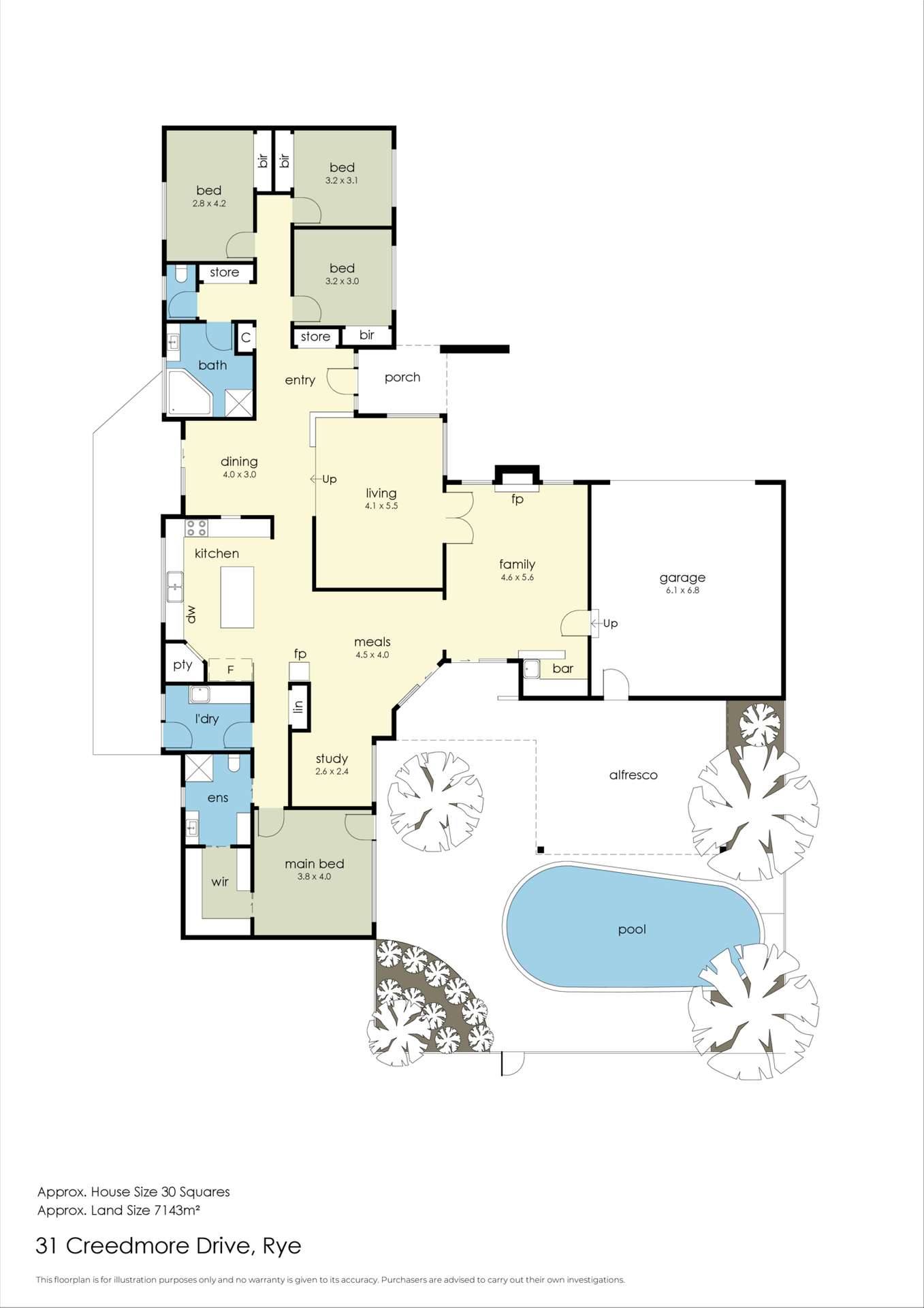 31 Creedmore Drive, Rye For Sale by Farmbuy.com - floorplan 1