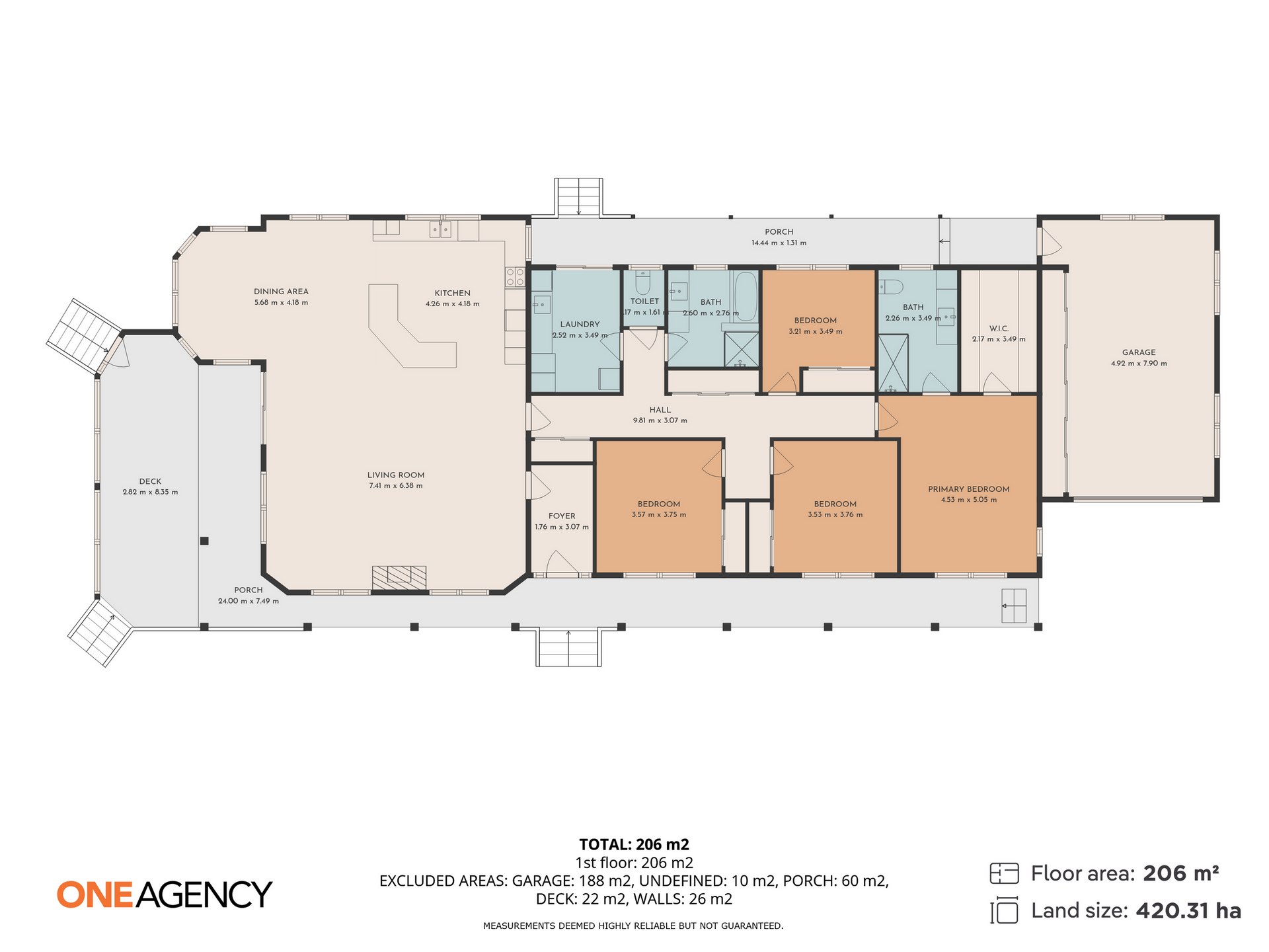 50 Anthony Beach Road, Smithton For Sale by Farmbuy.com - floorplan 1