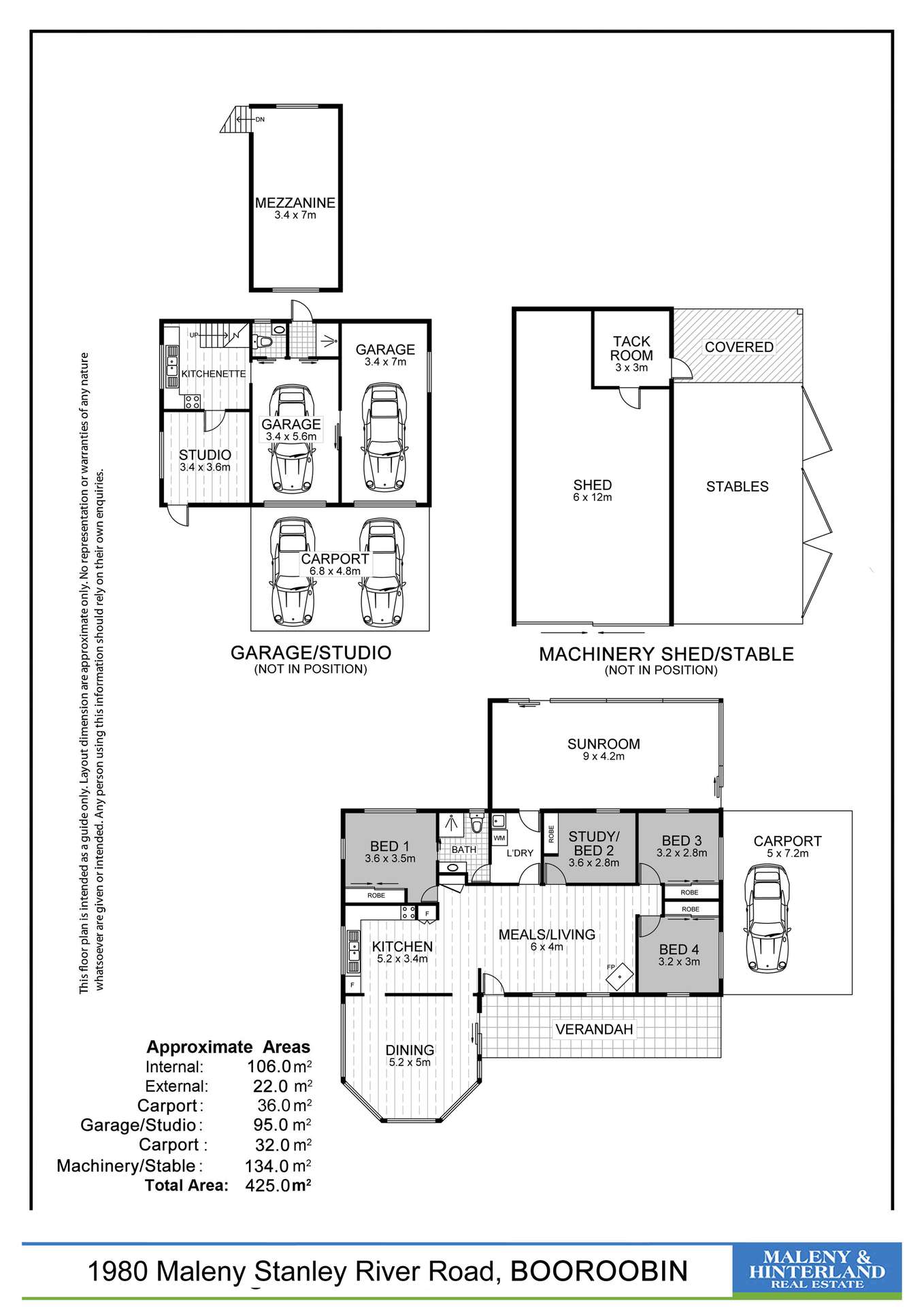 1980 Maleny Stanley River Road, Booroobin Sold by Farmbuy.com - floorplan 1