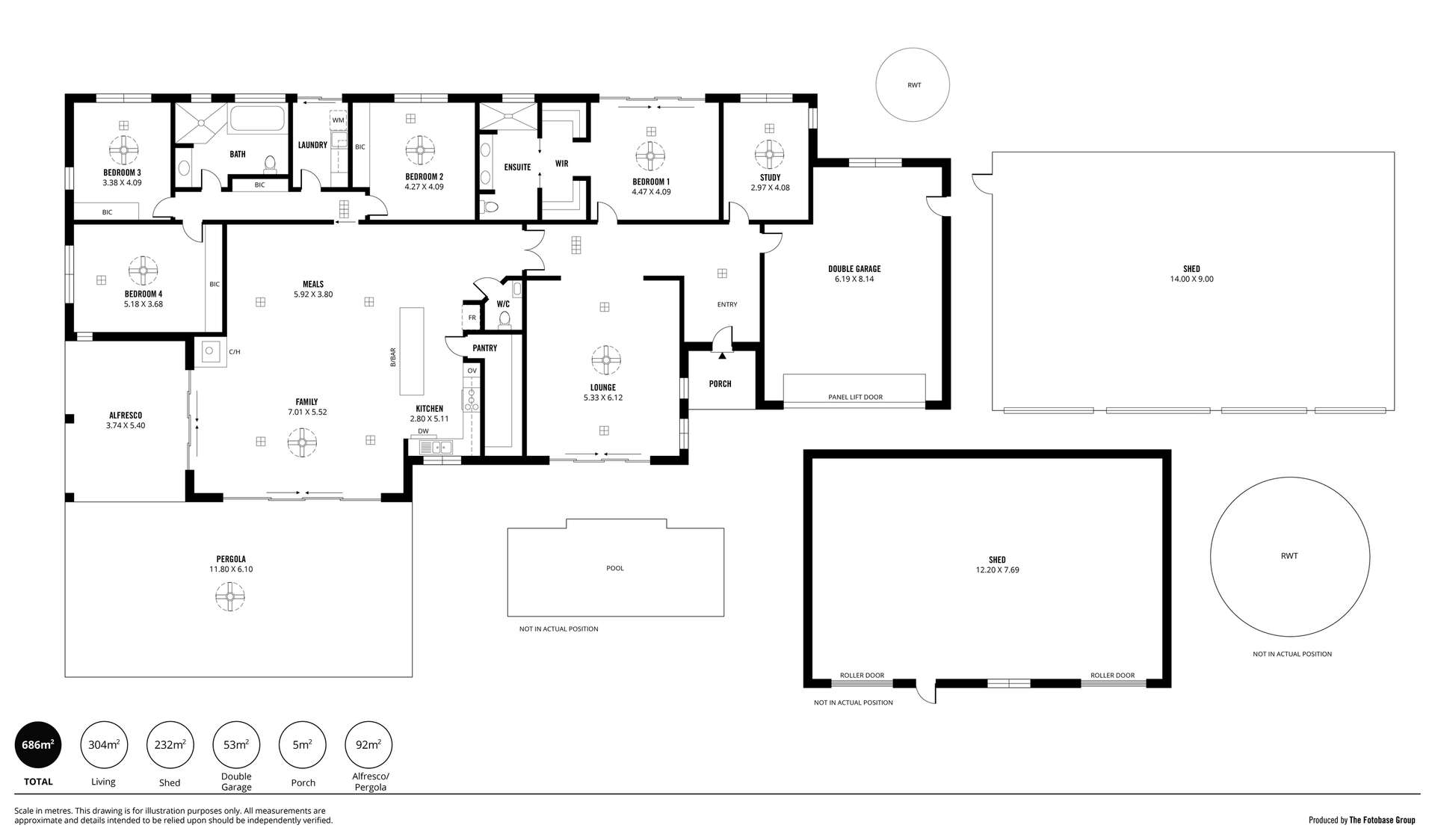 335 Hawthorn Road, Mount Barker Sold by Farmbuy.com - floorplan 1