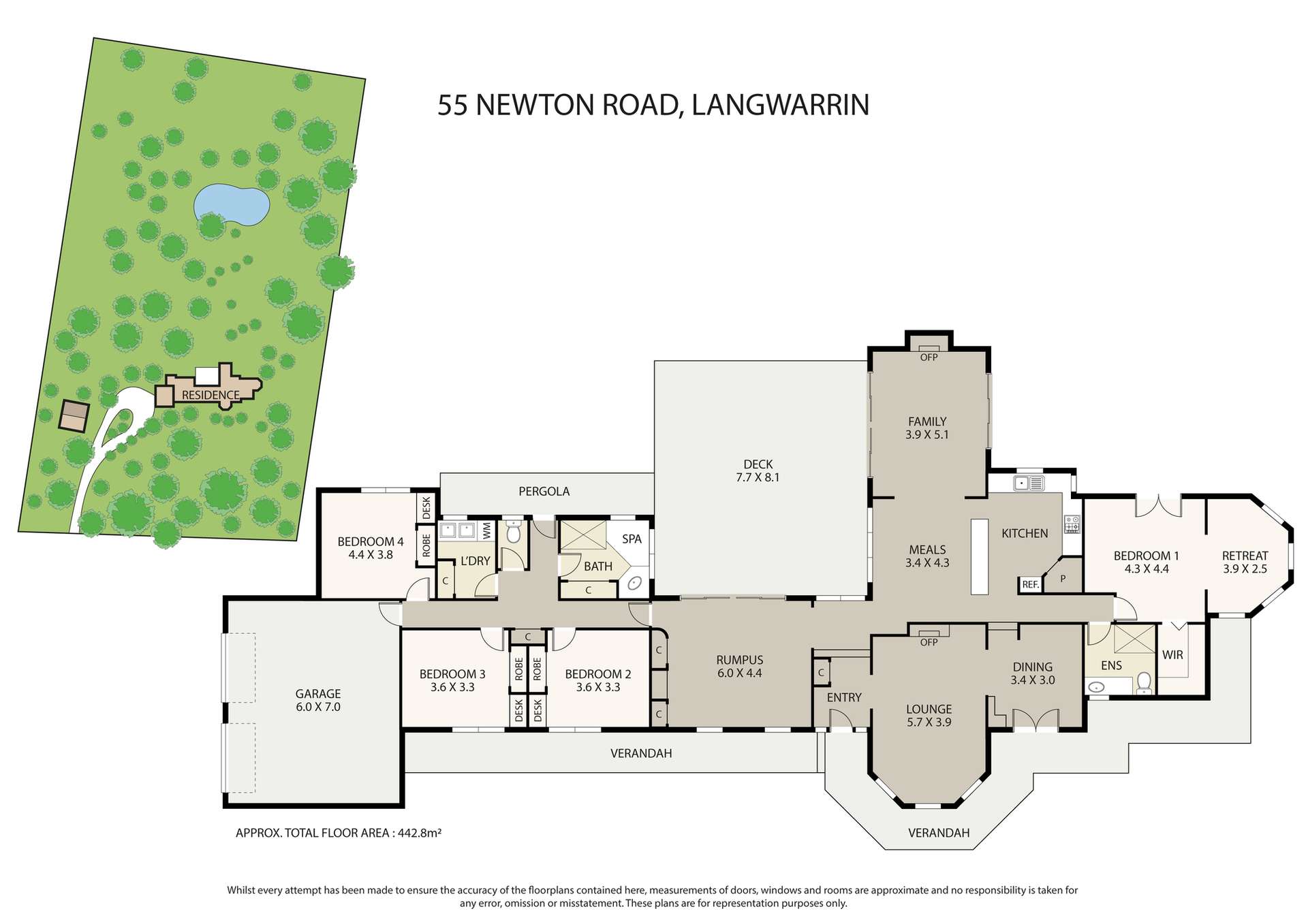 55 Newton Avenue, Langwarrin South For Sale by Farmbuy.com - floorplan 1