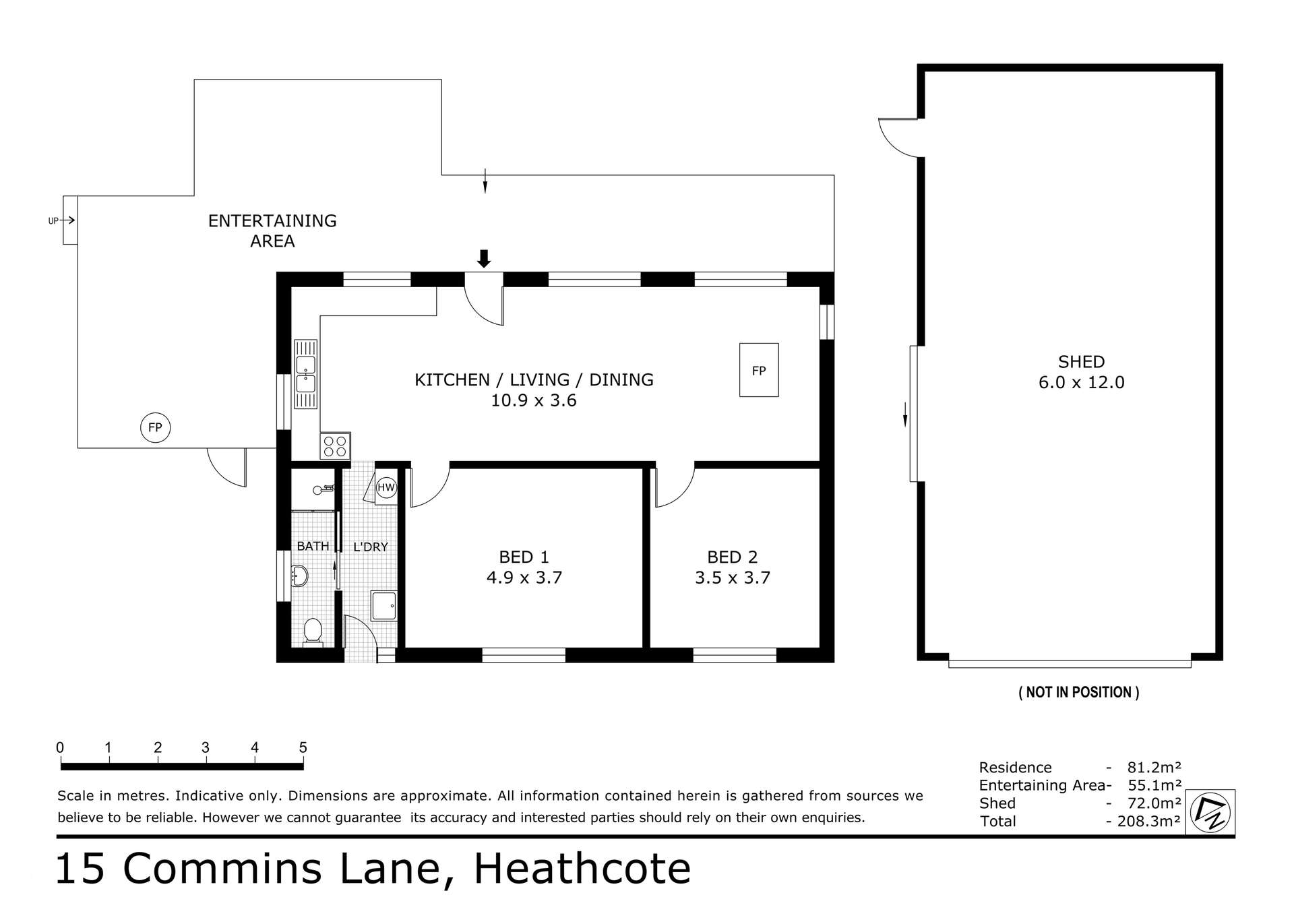 Lot 15 Commins Lane, Heathcote For Sale by Farmbuy.com - floorplan 1